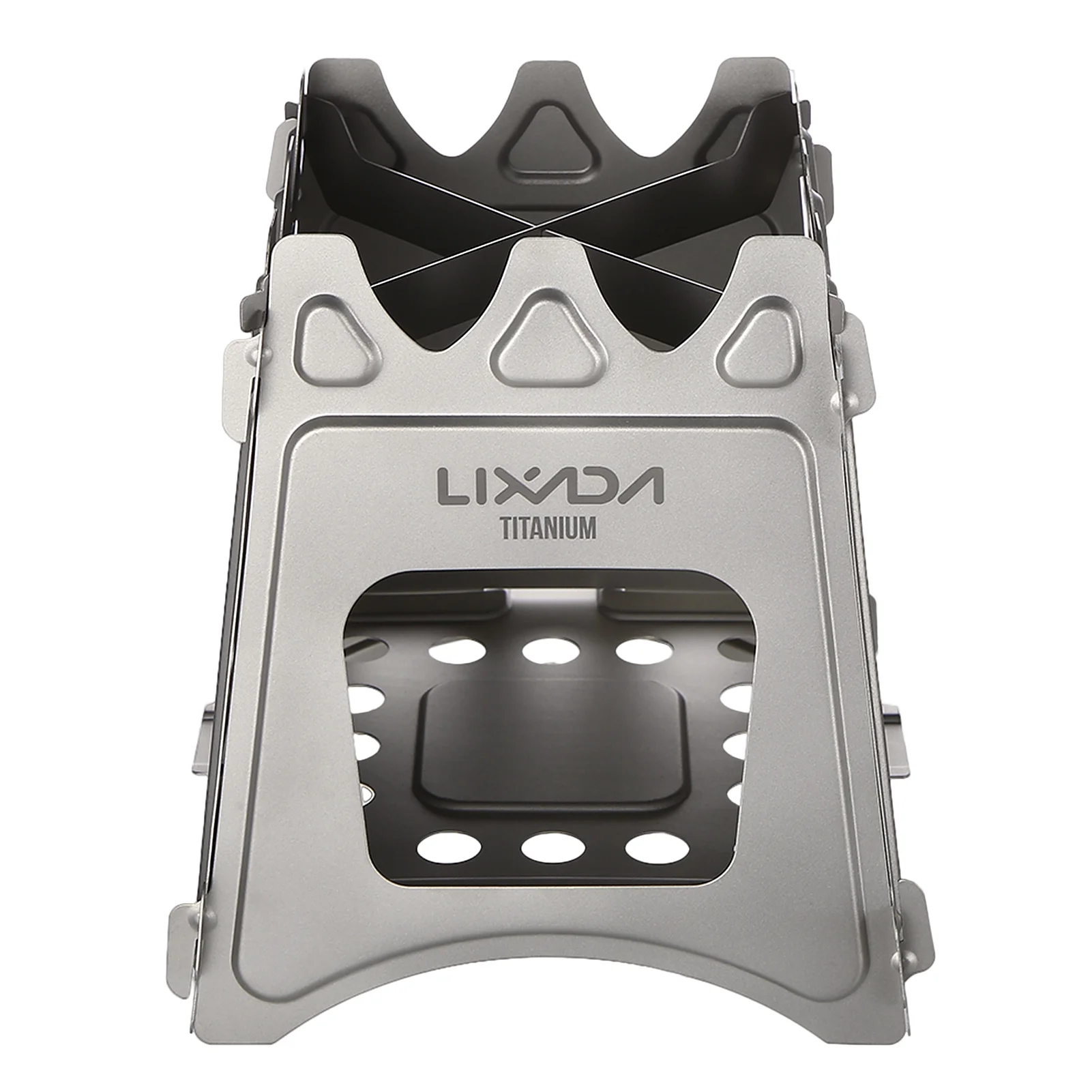 Lixada Compact Folding Titanium Wood  for  Camping Cooking Picnic