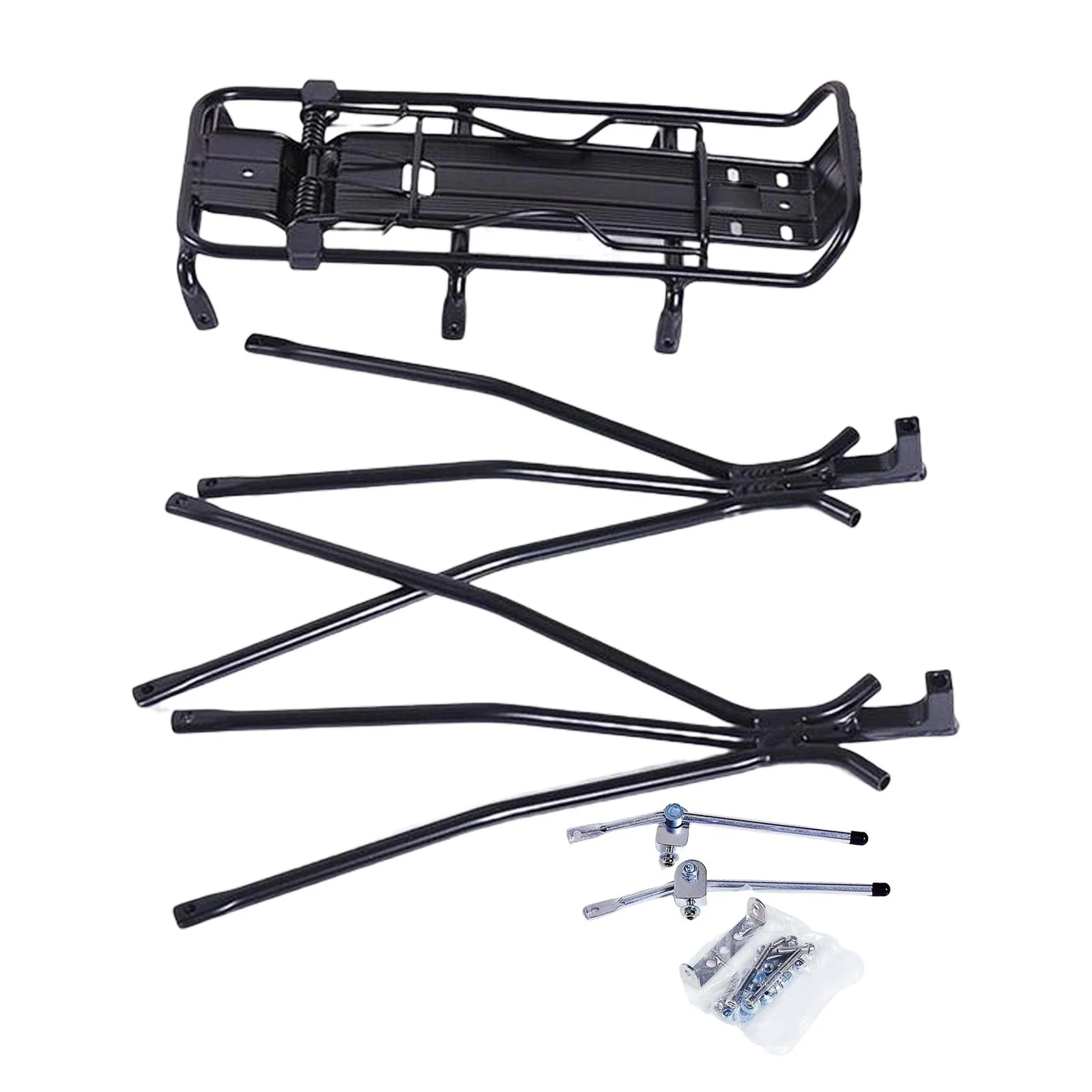 Bike Rear Carrier Rack Pannier Rack Mounted Holder Stand Luggage Cycling Equipment Distance Cycling Travel