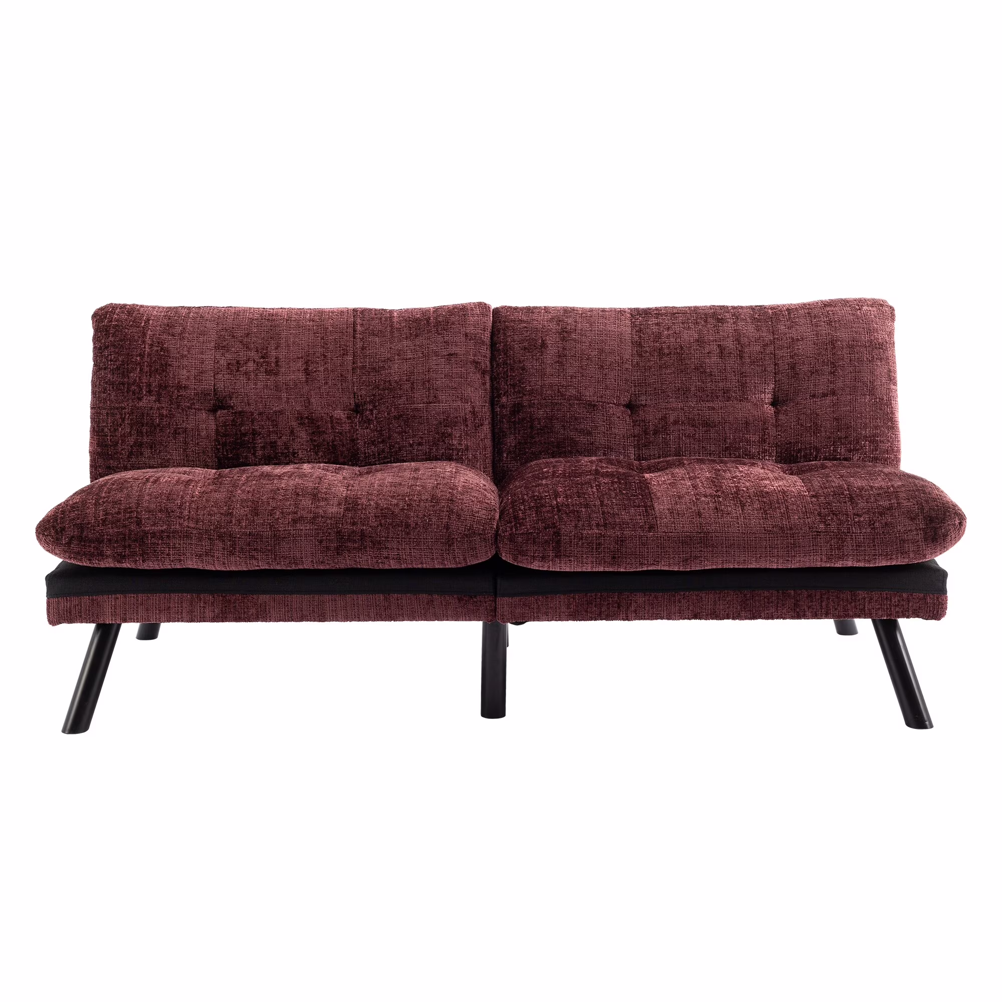 Convertible Sofa Bed Loveseat Futon bed WINE RED