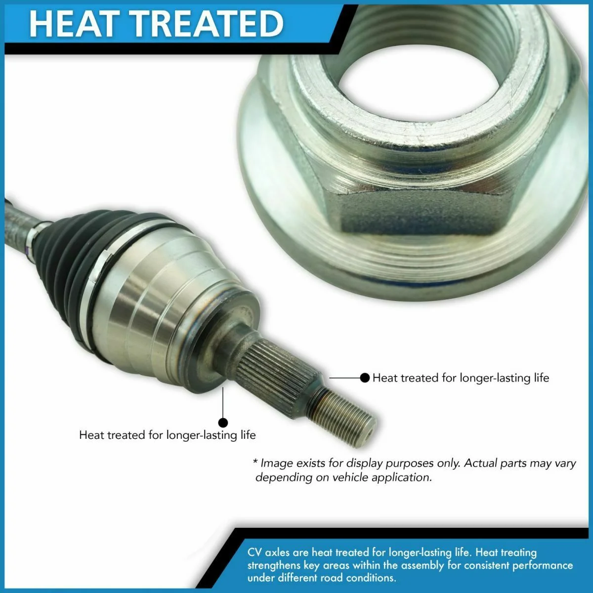 Teledu CV Axle Assembly Front Inner Outer LH RH Set of 4 For Dodge 2002-2005 Ram 1500