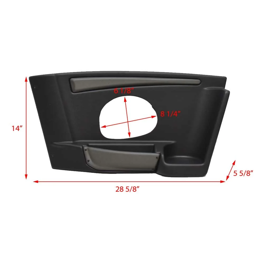 Triton Boat Blank Side Panel 331452 | 28 5/8 x 14 Inch Black Gray