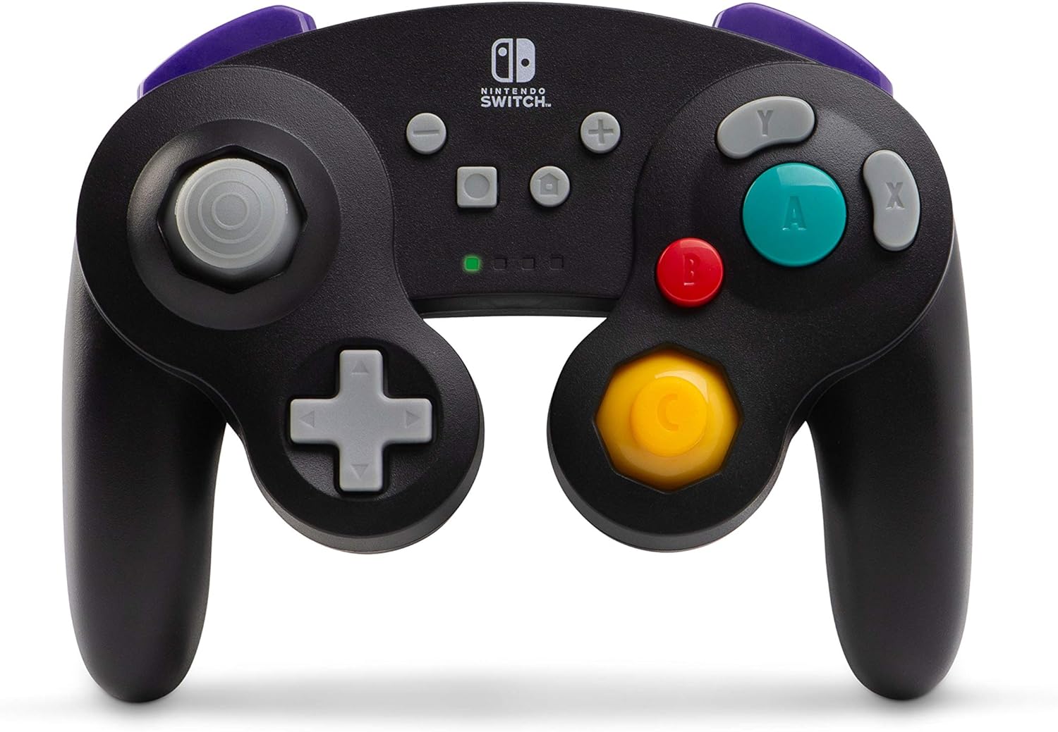 Pre-Owned PowerA - GameCube Style Wired Controller for Nintendo Switch - Wired: Black With Cleaning Manual Kit Bolt Axtion Bundle (Refurbished: Like New)