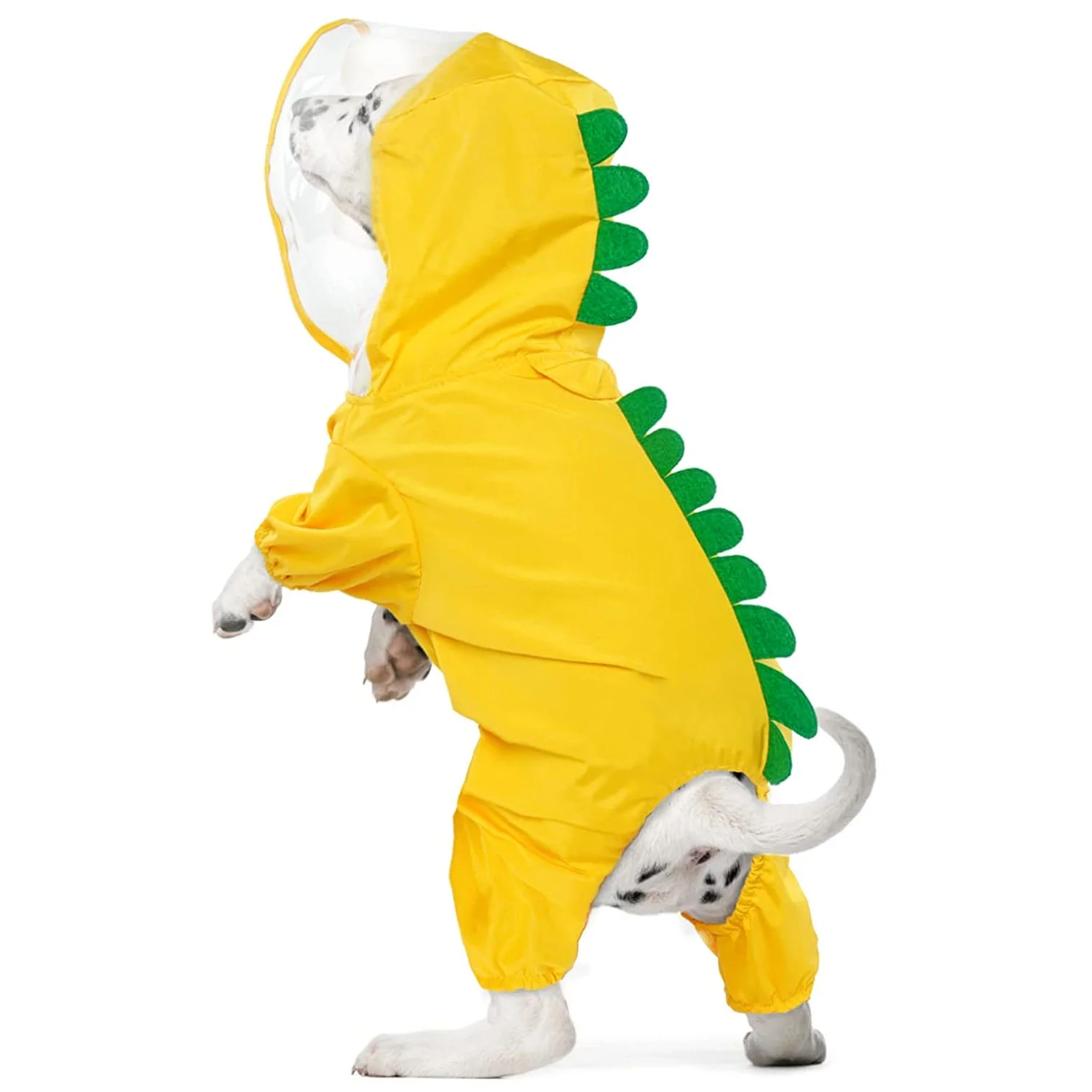 BT Bear Dog Raincoat,Pet Waterproof Jacket Dog Poncho with Transparent Brim,Lightweight Full Body Doggy Rain Jacket,Hooded Dog Rain Coat for Small Medium Dogs XL