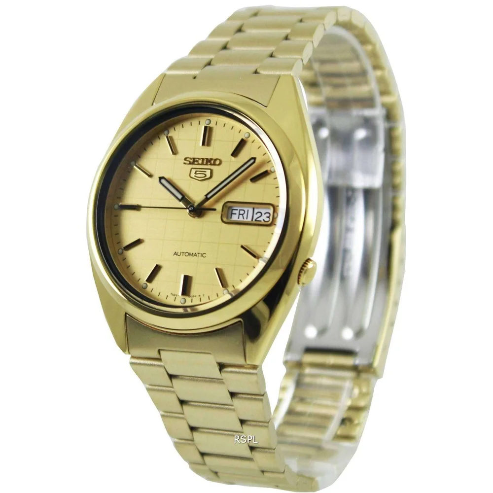 Seiko 5 Automatic Champagne Dial Men's Watch SNXL72
