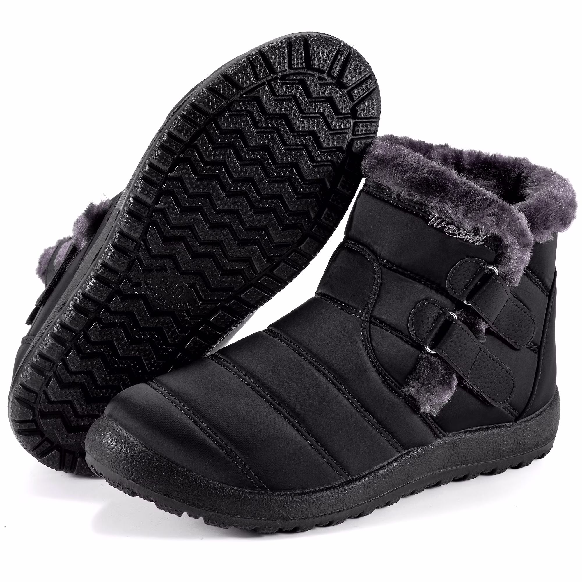 Womens Snow Boots Winter Shoes with Warm Plush Fleece Lined Ankle Booties Outdoor Comfortable Slip On Waterproof Hiking Shoe