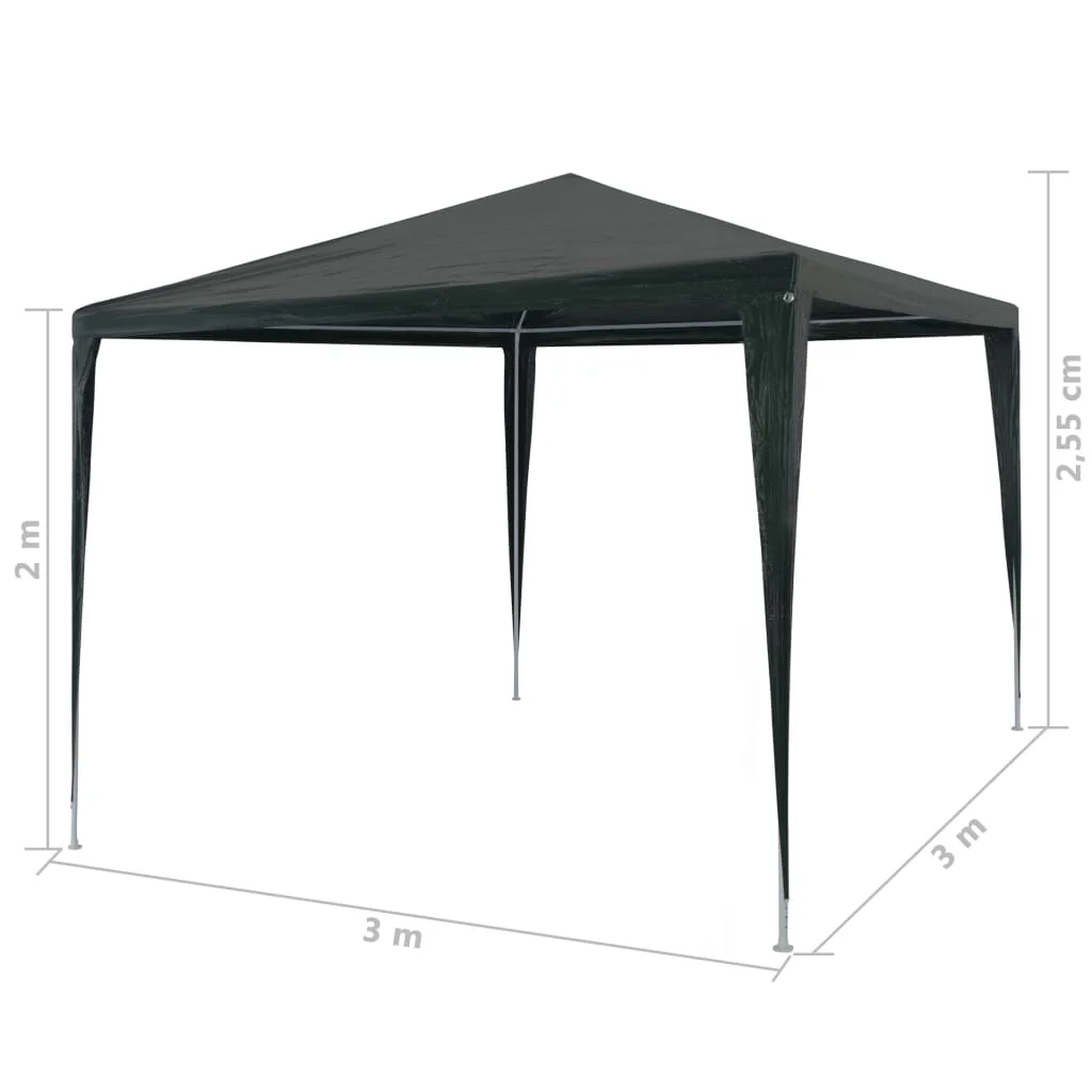 Tomshoo Party Tent PE Green 9'10