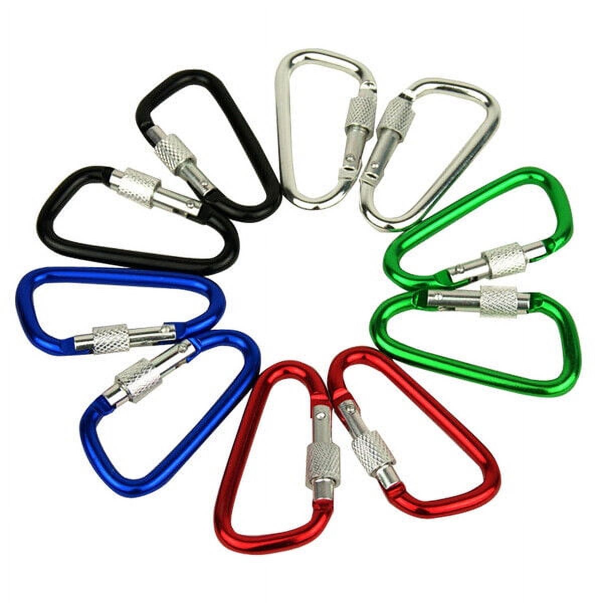 120 Carabiner Climbing Aluminum Alloy D Shape Camping Hook Multi Colors Mixed