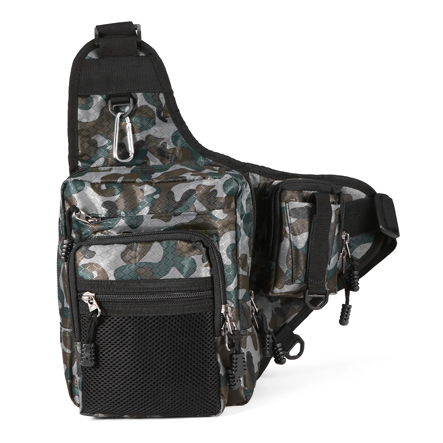 32x39x12CM Fishing Bag Multi-Purpose Waterproof Canvas Fishing Reel Lure Tackle Bag