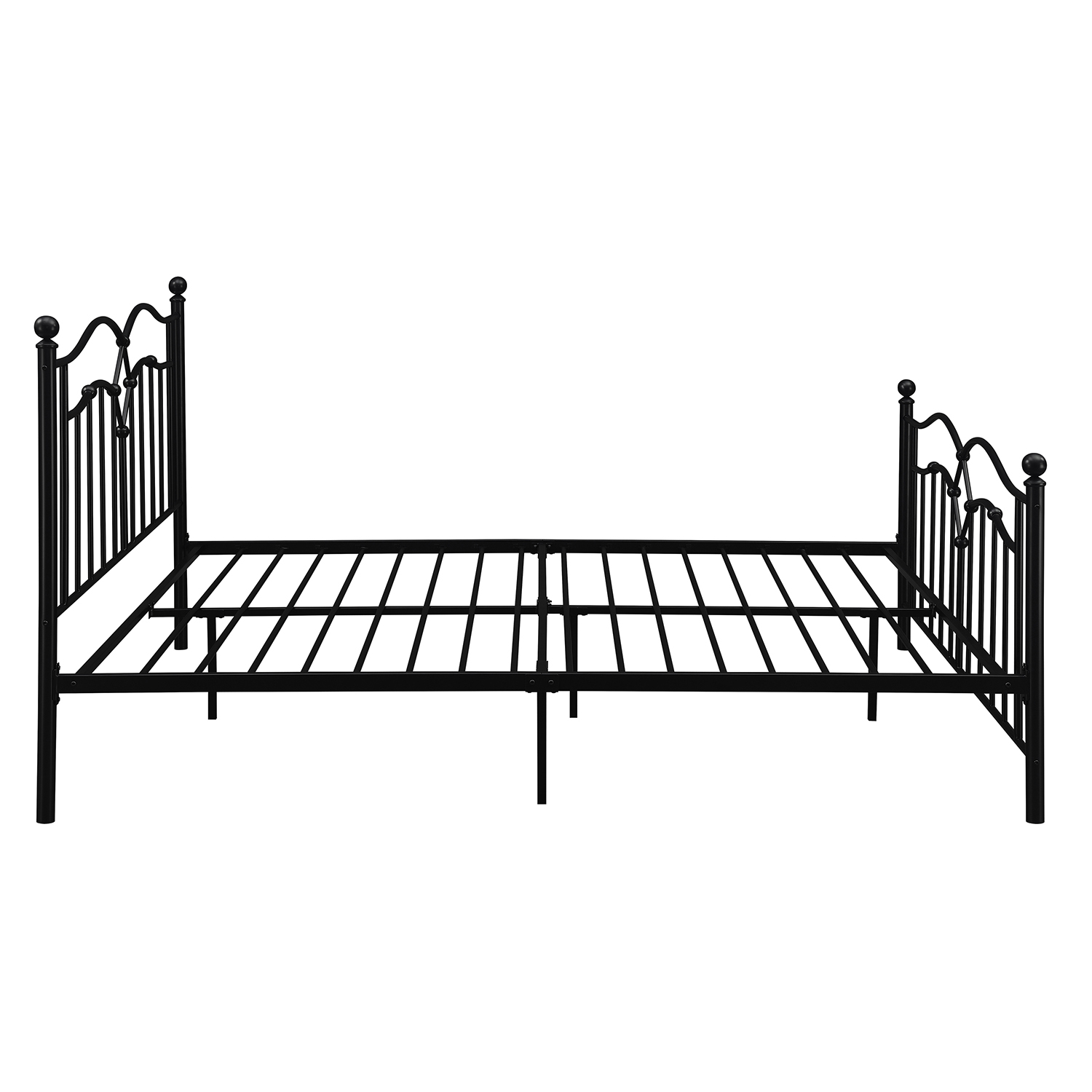 Klossen Metal Queen Bed Black