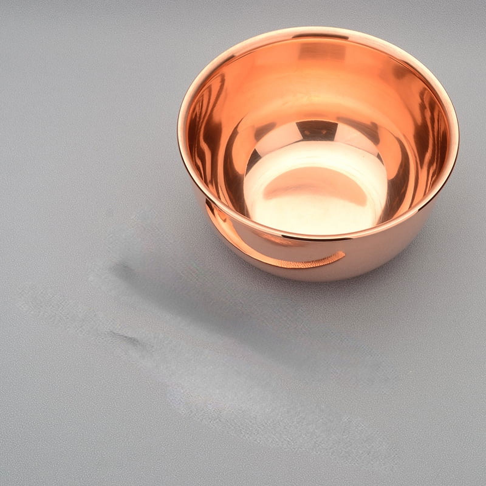 Wollet Pure Solid Copper Bowl 5inch,Copper Spoon, Copper Chopsticks, Handmade Copper Tableware Set