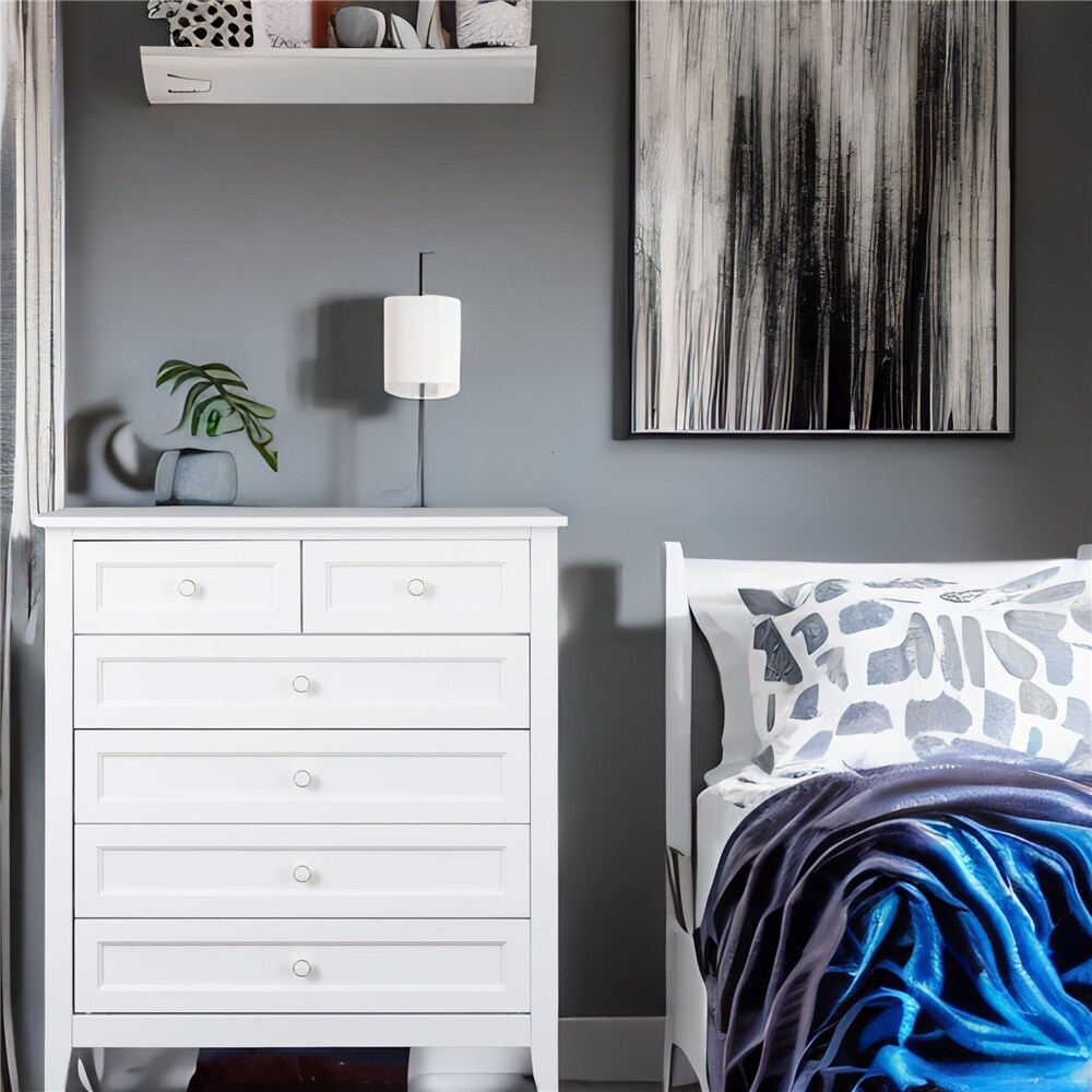 Dresser with Retro Round Handles