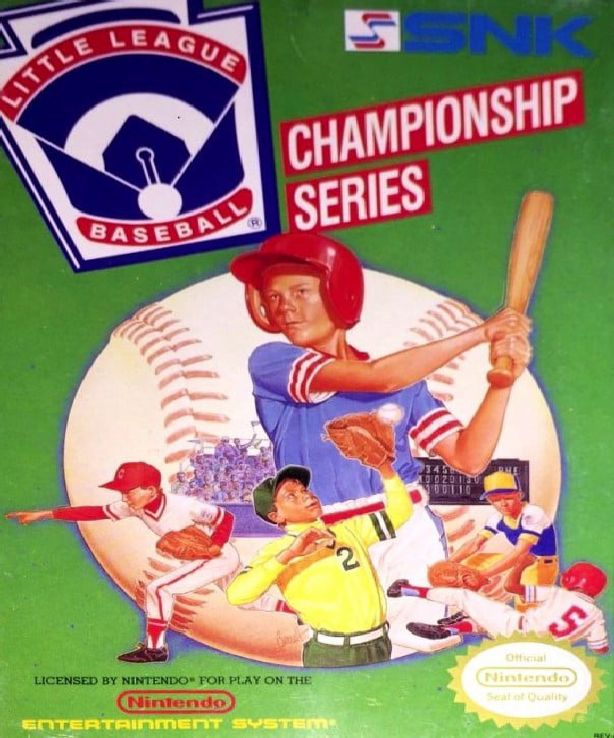 Restored Little League Baseball: Championship Series (Nintendo NES, 1990) Video Game (Refurbished)
