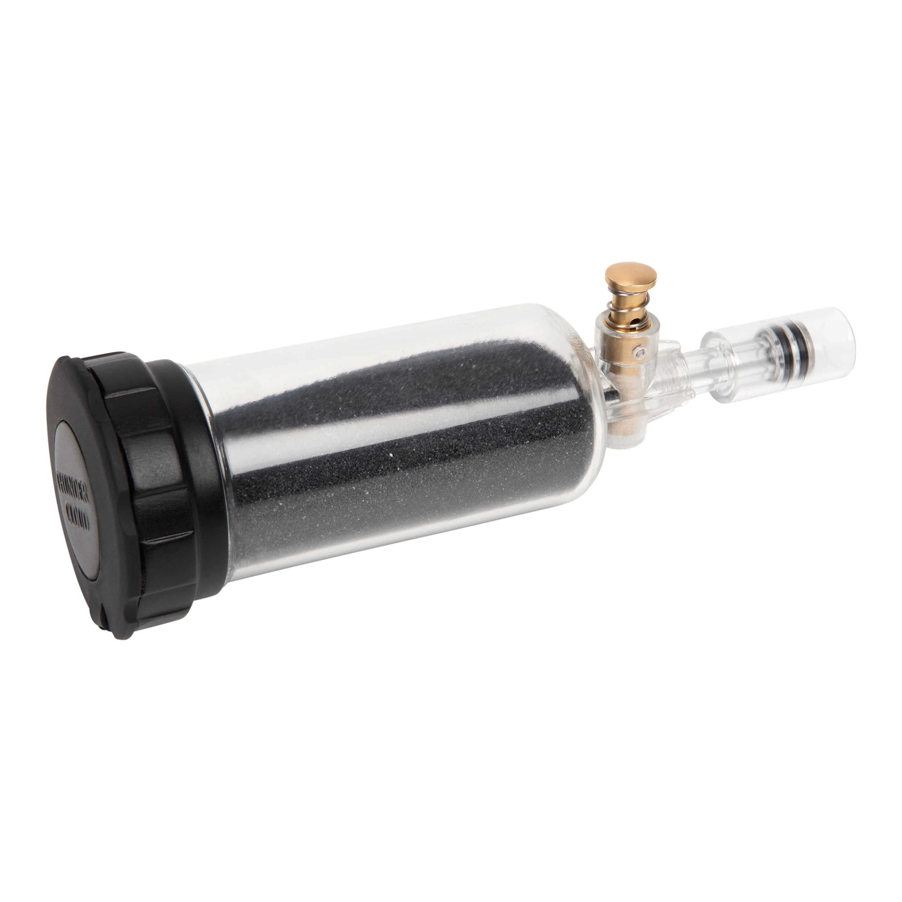 Thunder Cloud Vision Powder Flask, 4 oz, Clear, Fiberglass, 1