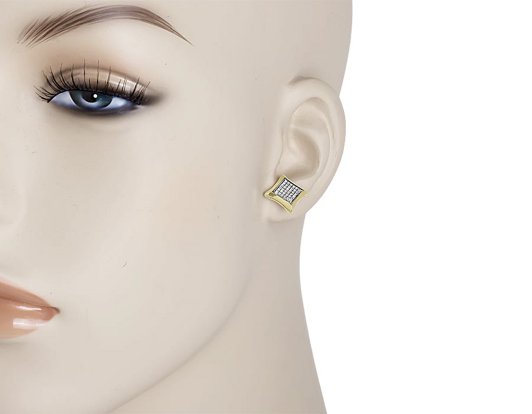 10K Yellow Gold Diamond Kite Earrings (0.25ct)