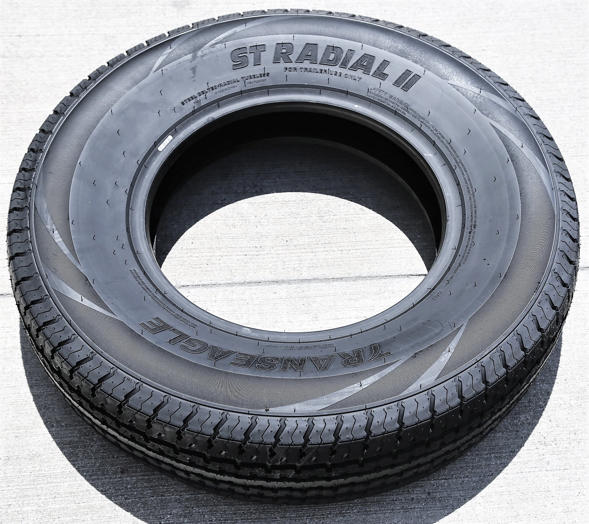Set of 4 (FOUR) Transeagle ST Radial II Steel Belted ST 175/80R13 Load D (8 Ply) Trailer Tires