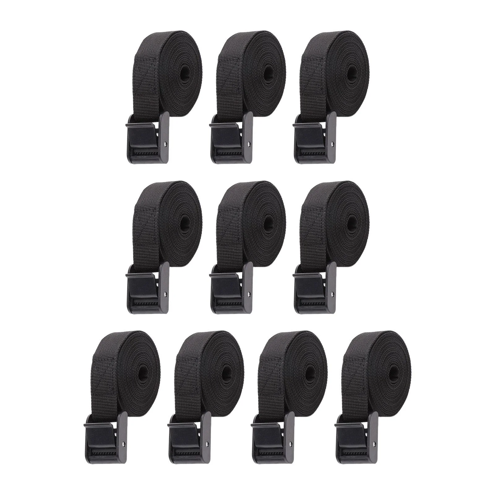 10Pcs Lashing Straps Tie Down Straps Adjustable 2.5cmx50cm Quick Release Buckle Durable Logistic Cargo Straps Tensioning Belts for Bicycles