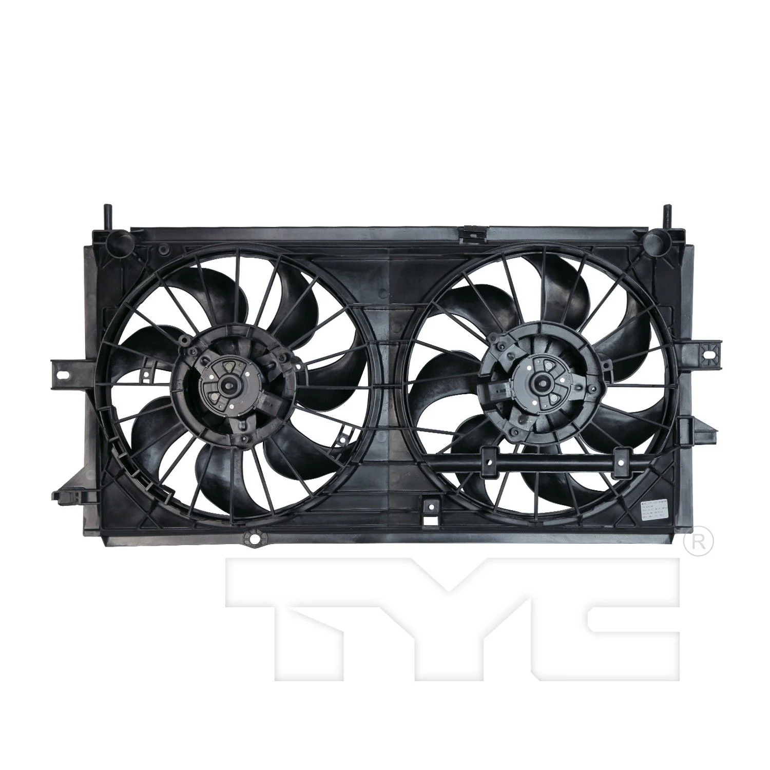 TYC 620380 Dual Radiator and Condenser Fan Assembly For 00-03 Impala Monte Carlo Fits select: 2000-2003 CHEVROLET IMPALA, 2000-2003 CHEVROLET MONTE CARLO