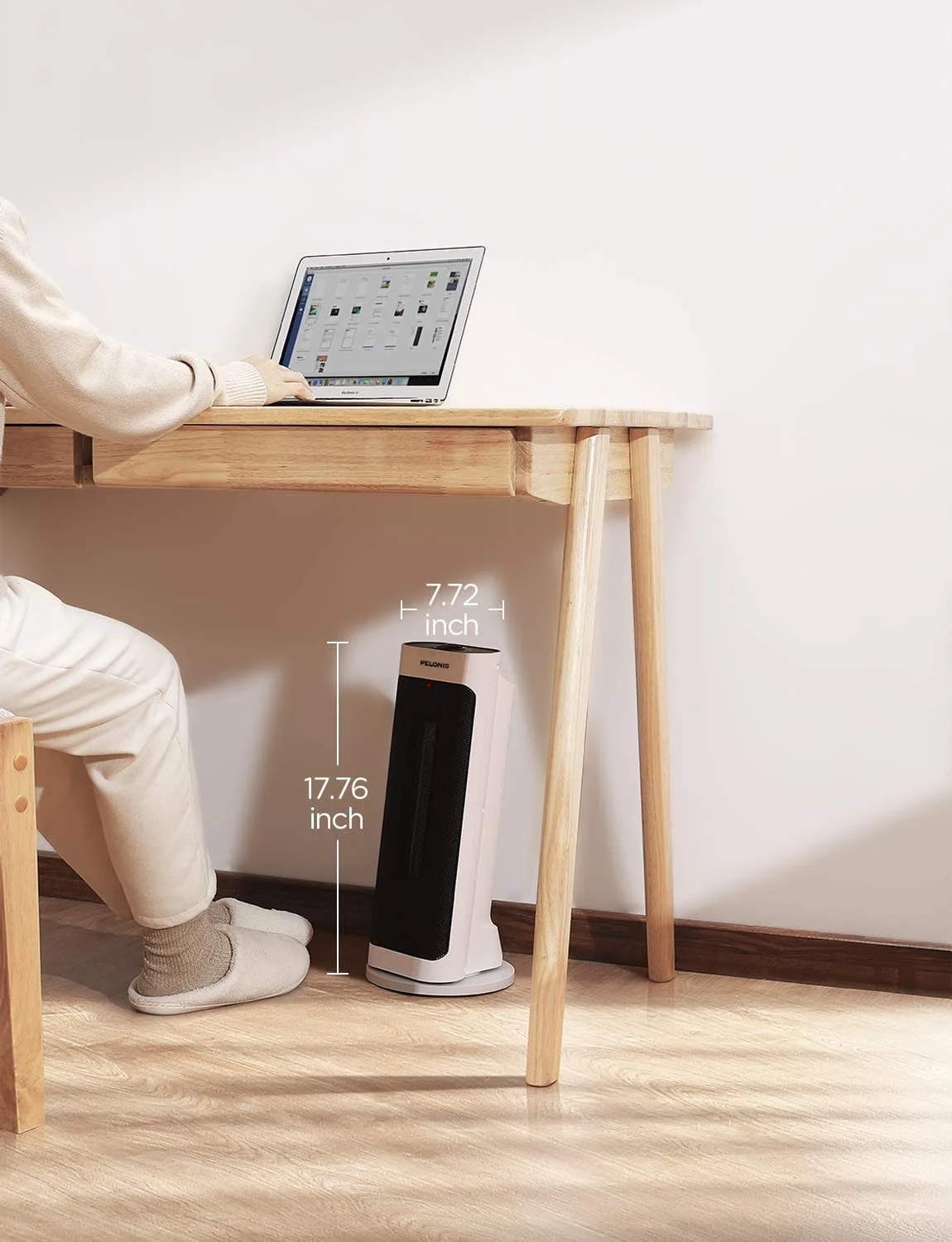 Pelonis 1500W Ceramic Space Heater - White