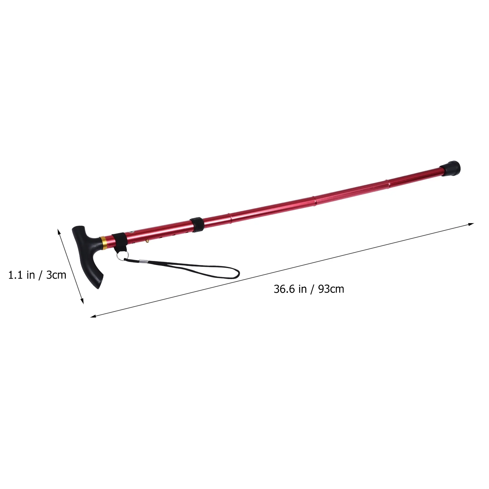 Aluminium Alloy Trekking Pole Foldable Hiking Pole Anti-skid Alpenstock