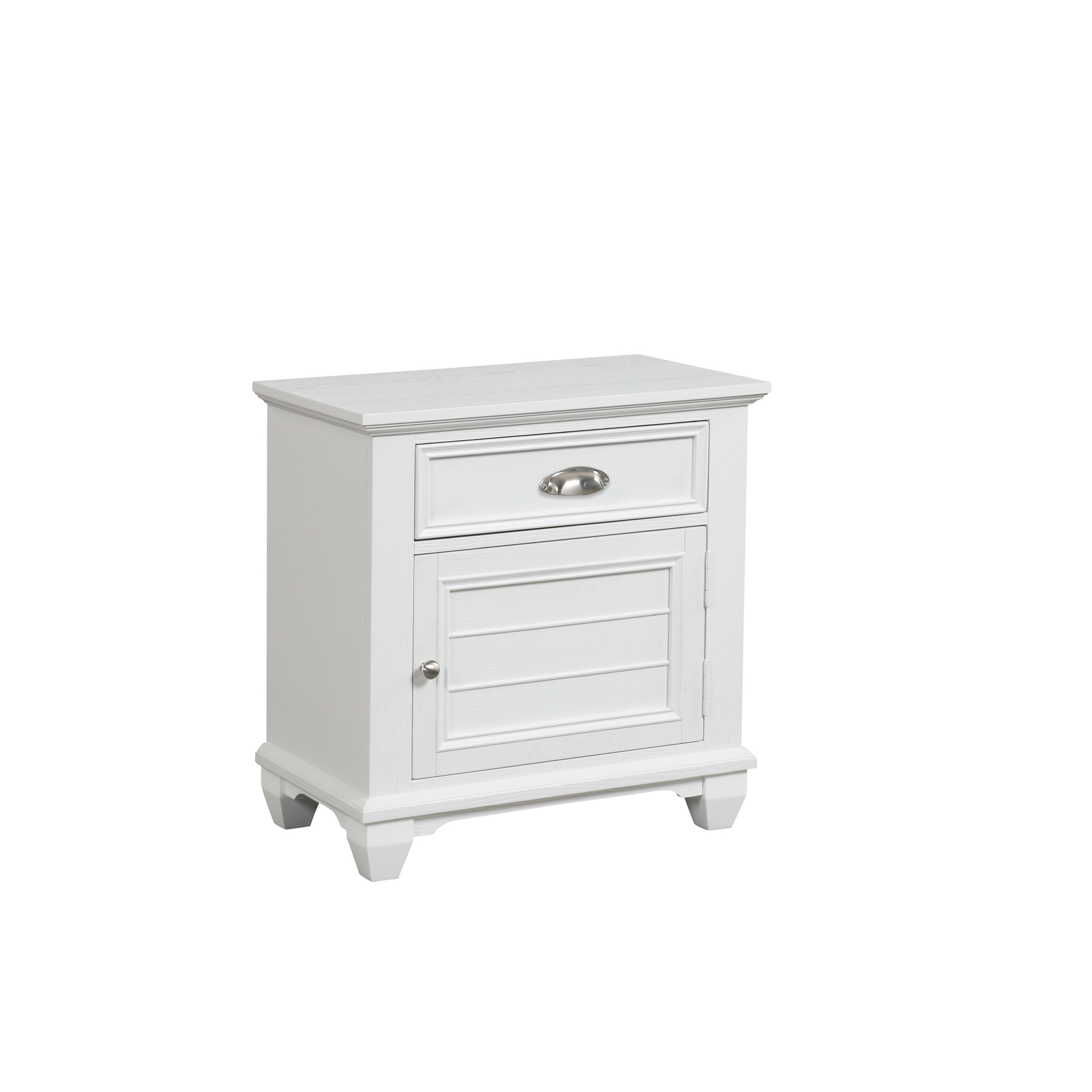 New Classic Furniture  Brenton White 1-Drawer Nightstand