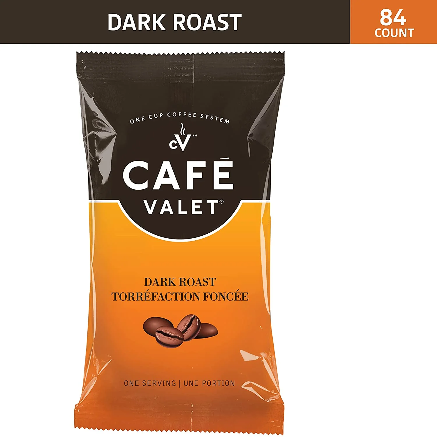 Cafe Valet Single Serve Individually Wrapped Coffee Packs, Regular Dark Roast and French Vanilla Flavor 100% Arabica Coffee, 168 Count…