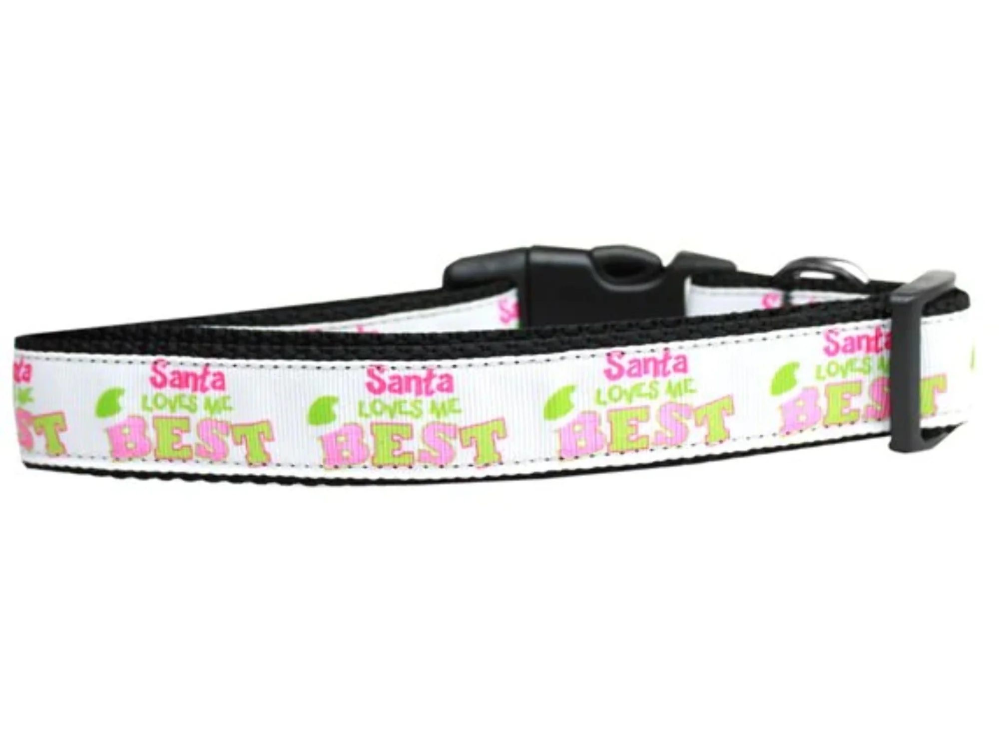 Mirage Pet Products125-226 1006 6 ft. Santa Loves Me Best Nylon Dog Leash