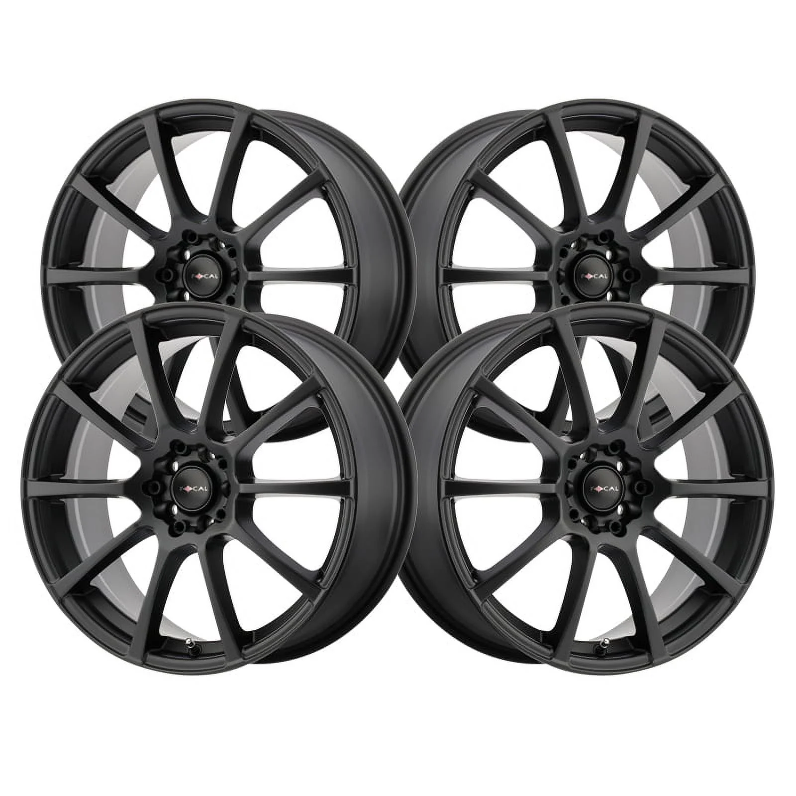 18x8 Focal 448SB F-20 Satin Black Wheel 5x100 (40mm)
