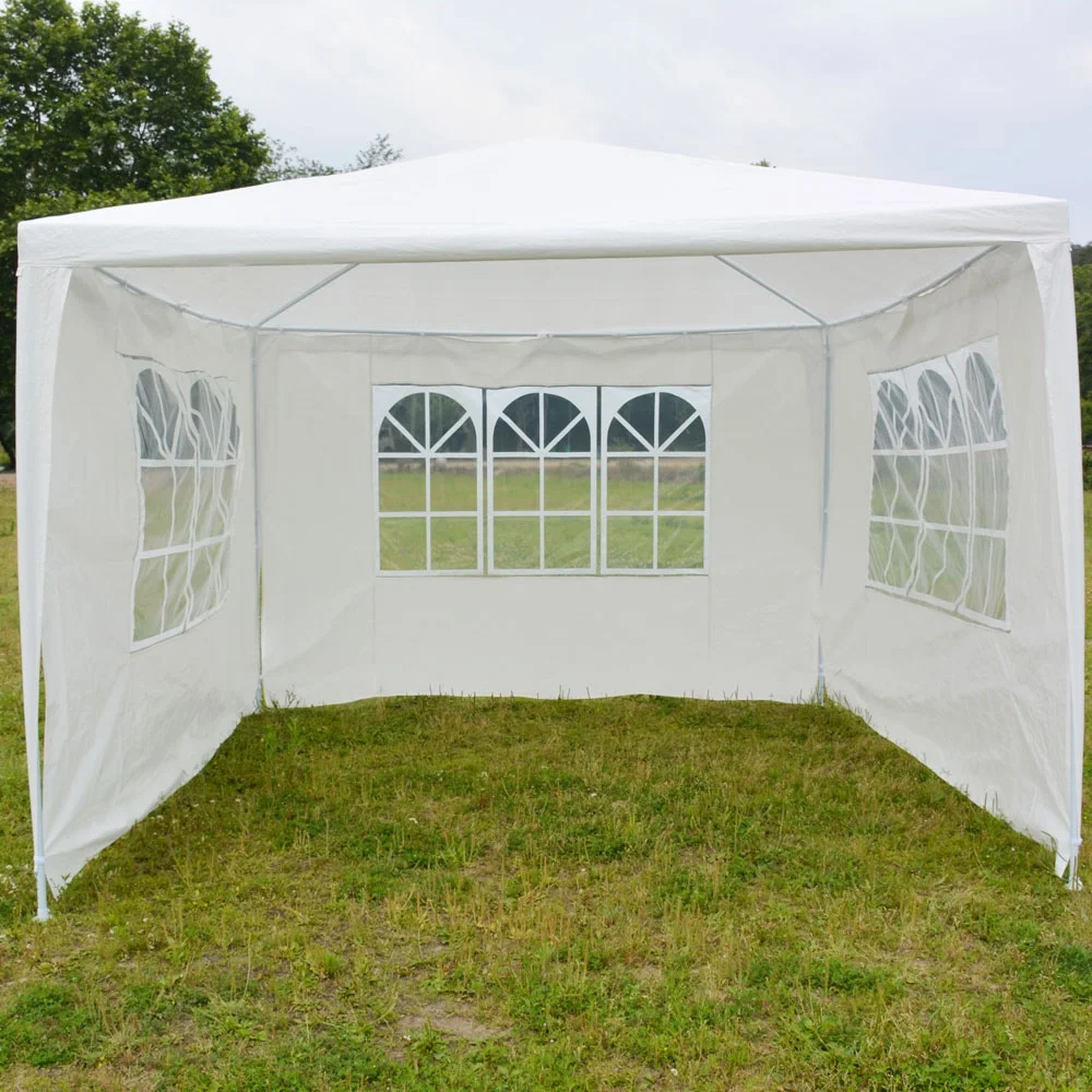 Ktaxon 10' x 10' Party Tent Wedding Canopy Gazebo Wedding Tent Pavilion w/ 3 Side Walls