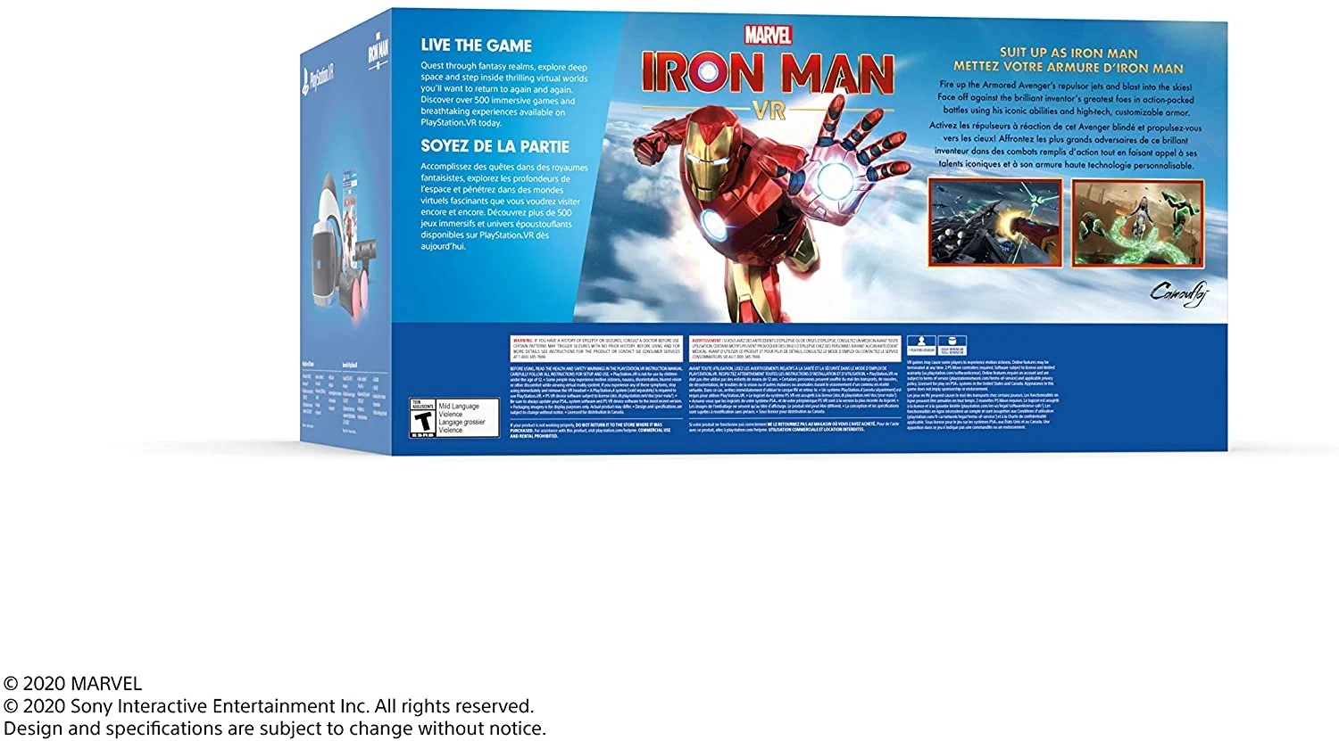 Sony VR Marvel's Iron Man VR Bundle PlayStation 4