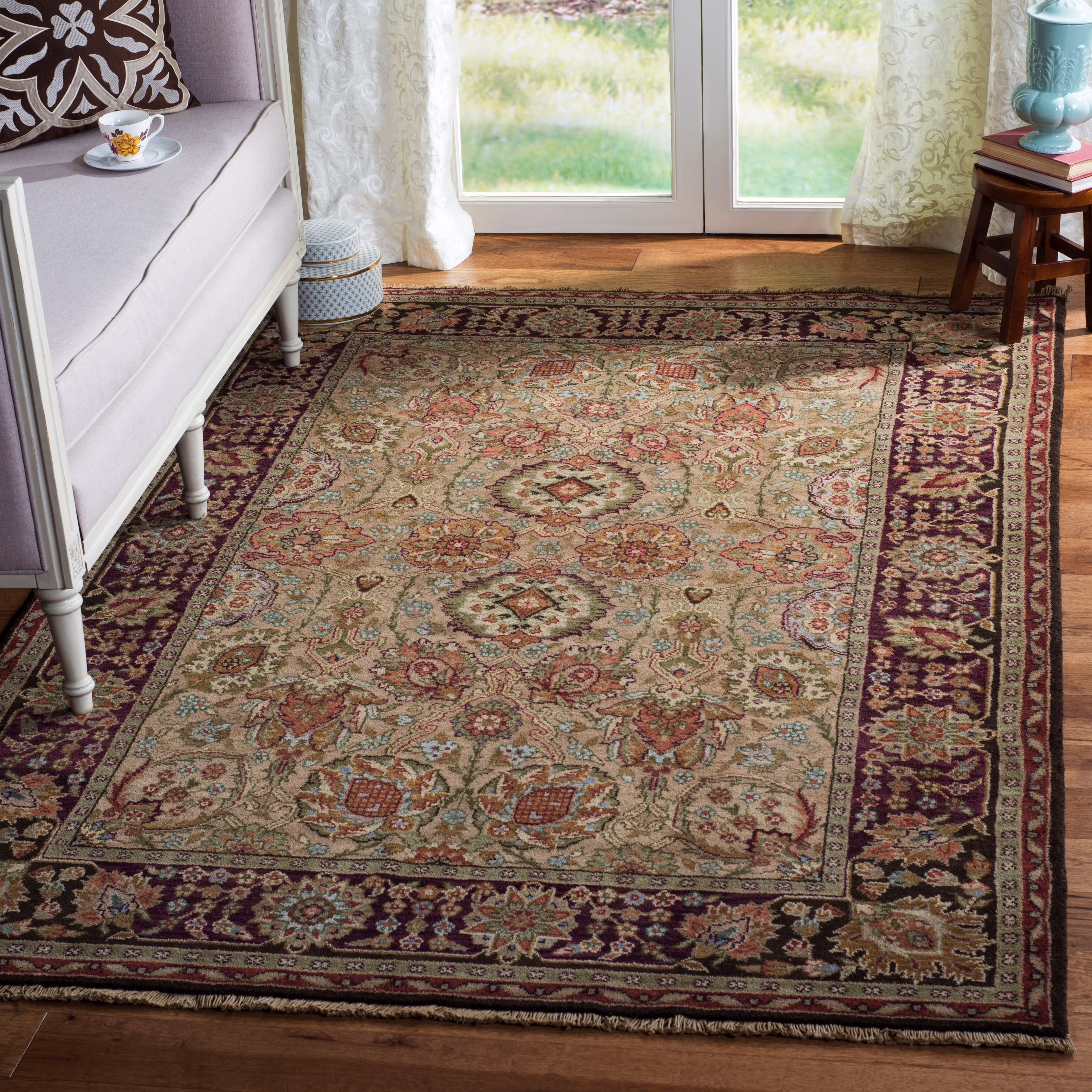 Safavieh  Couture Hand-knotted Old World Beke Traditional Oriental Wool Rug with Fringe Camel 9' x 12' 9' x 12' Indoor Living Room, Bedroom, Dining