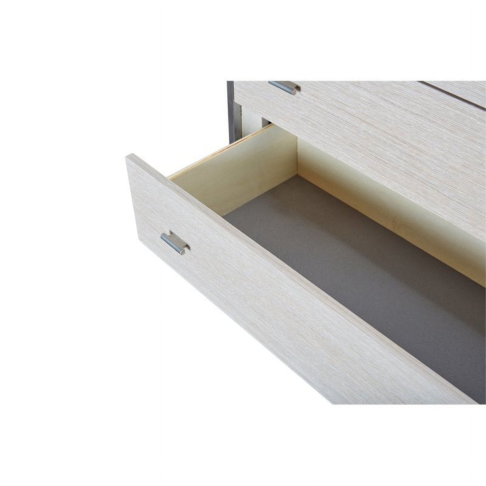 Michael Amini Silverlake Village 6-Drawer Wood & Metal Chest in Washed Oak