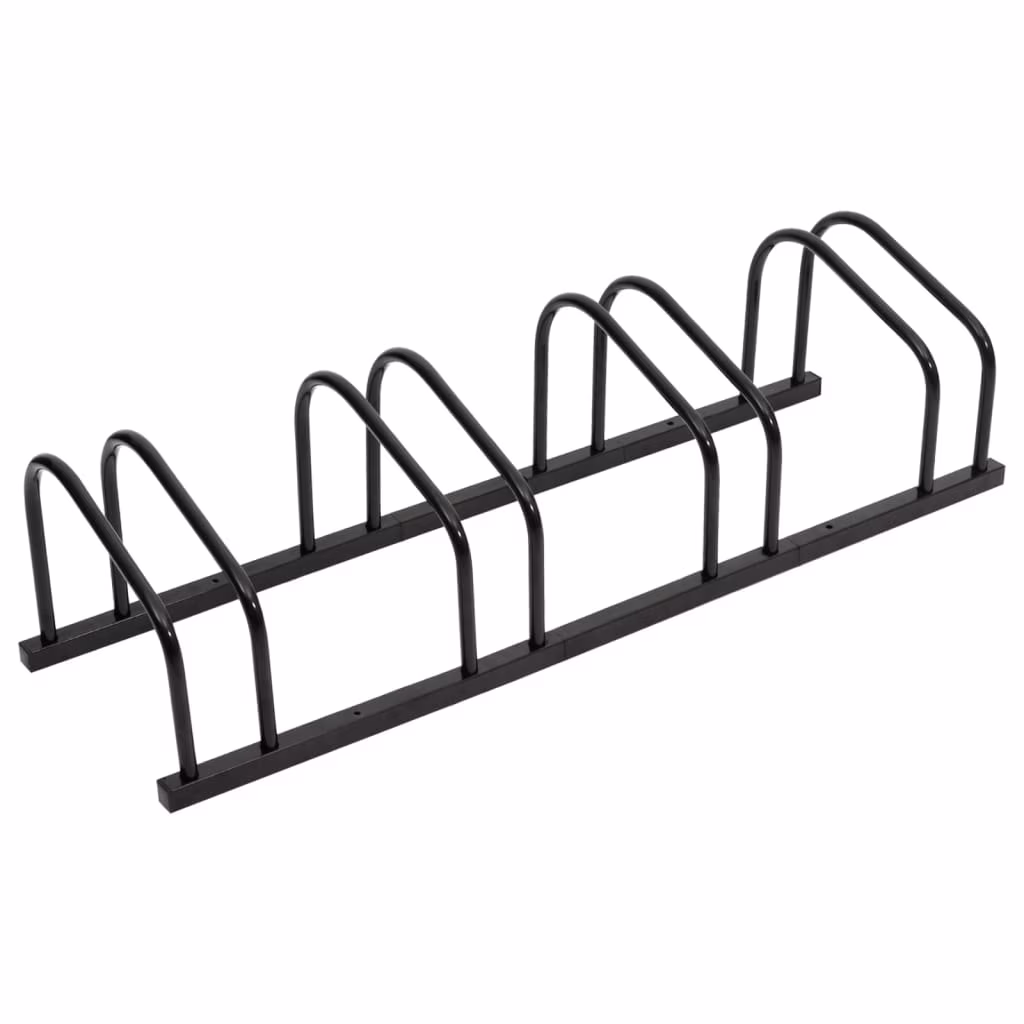 Anself Bike Rack for 4 Bikes Black Steel