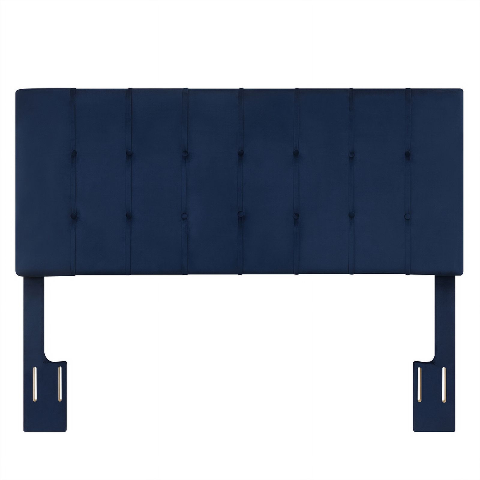 Regina Navy Blue Velvet Upholstered Queen Headboard