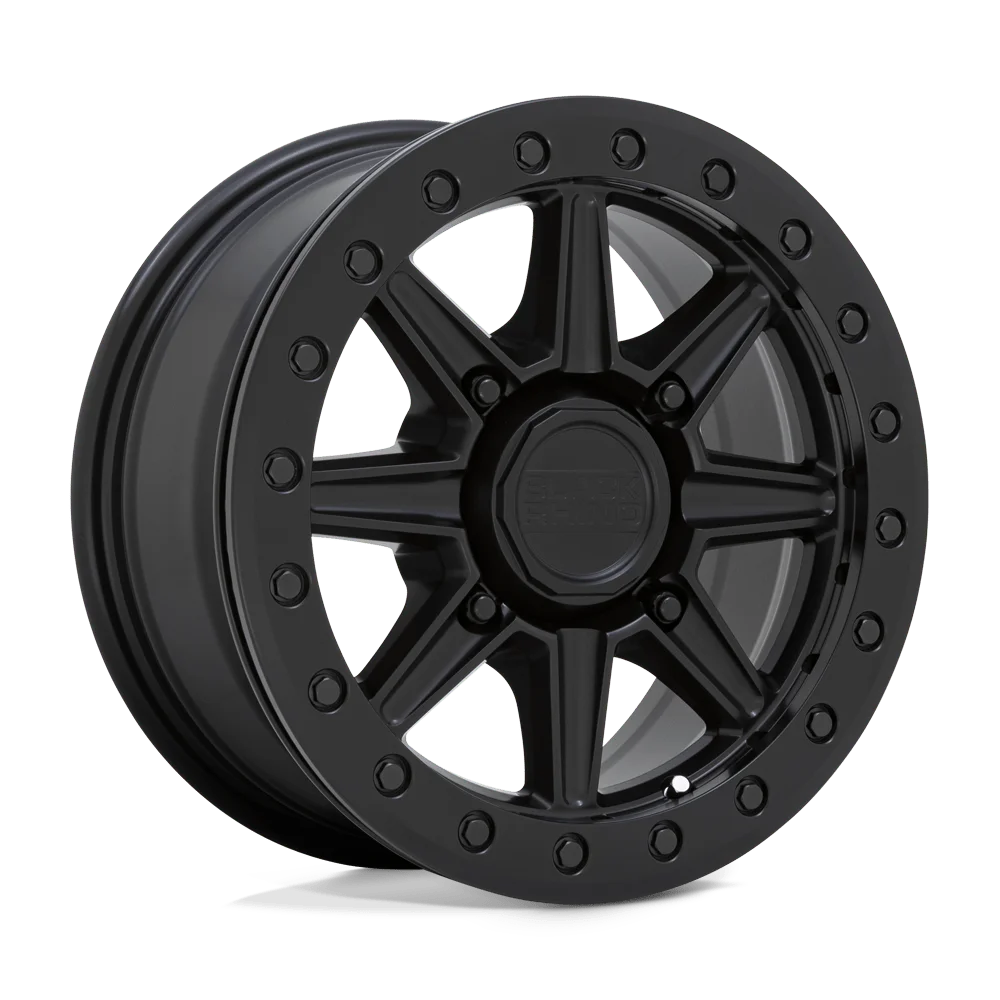 Black Rhino Powersports Cast Aluminum Rim BLWBB 14X7 4X156 M-BLK 51MM, 1470WBB514156M32