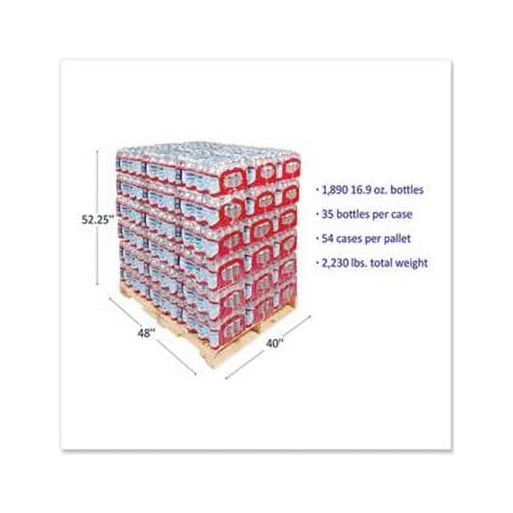 Spring Water, 16.9 Oz Bottle, 35/Case, 54 Cases/Pallet