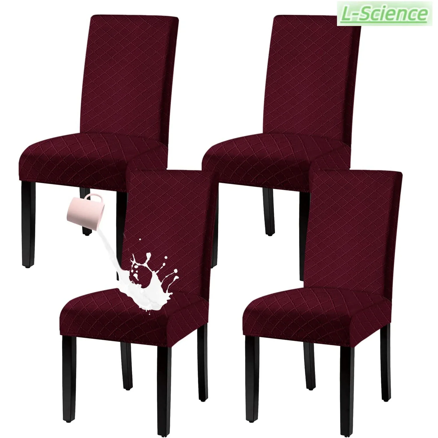 Waterproof Dining Chair Cover,Spandex Fabric Fit Stretch Chair Slipcover,Removable Washable Jacquard Parsons Chair Covers?