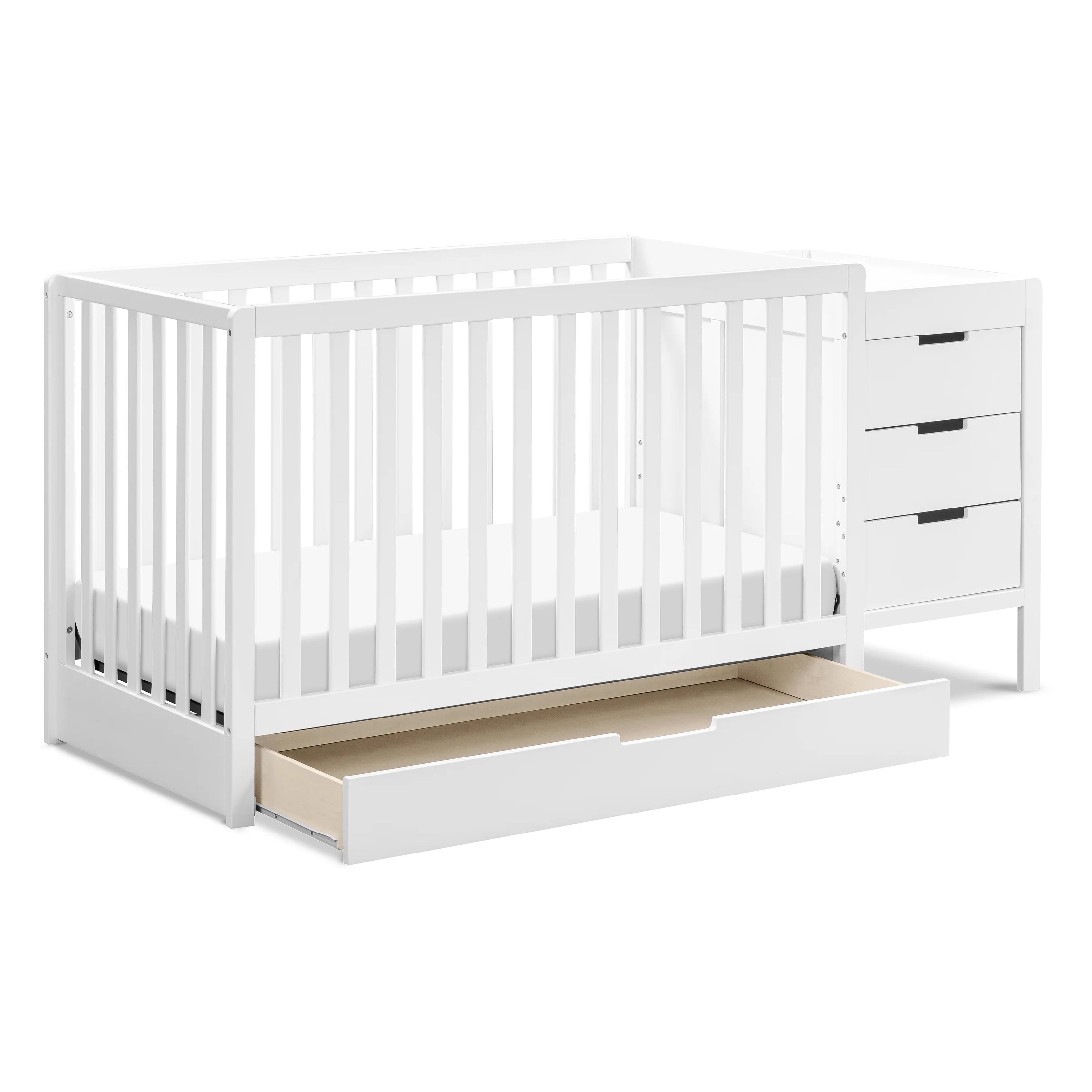 Carter's by DaVinci Colby 4-in-1 Convertible Crib & Changer Combo in White