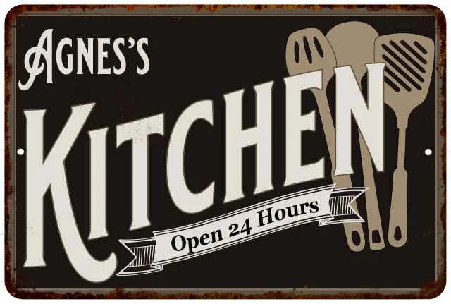 Agnes's Kitchen Sign Metal Wall Decor Dift 8x12 208120019220