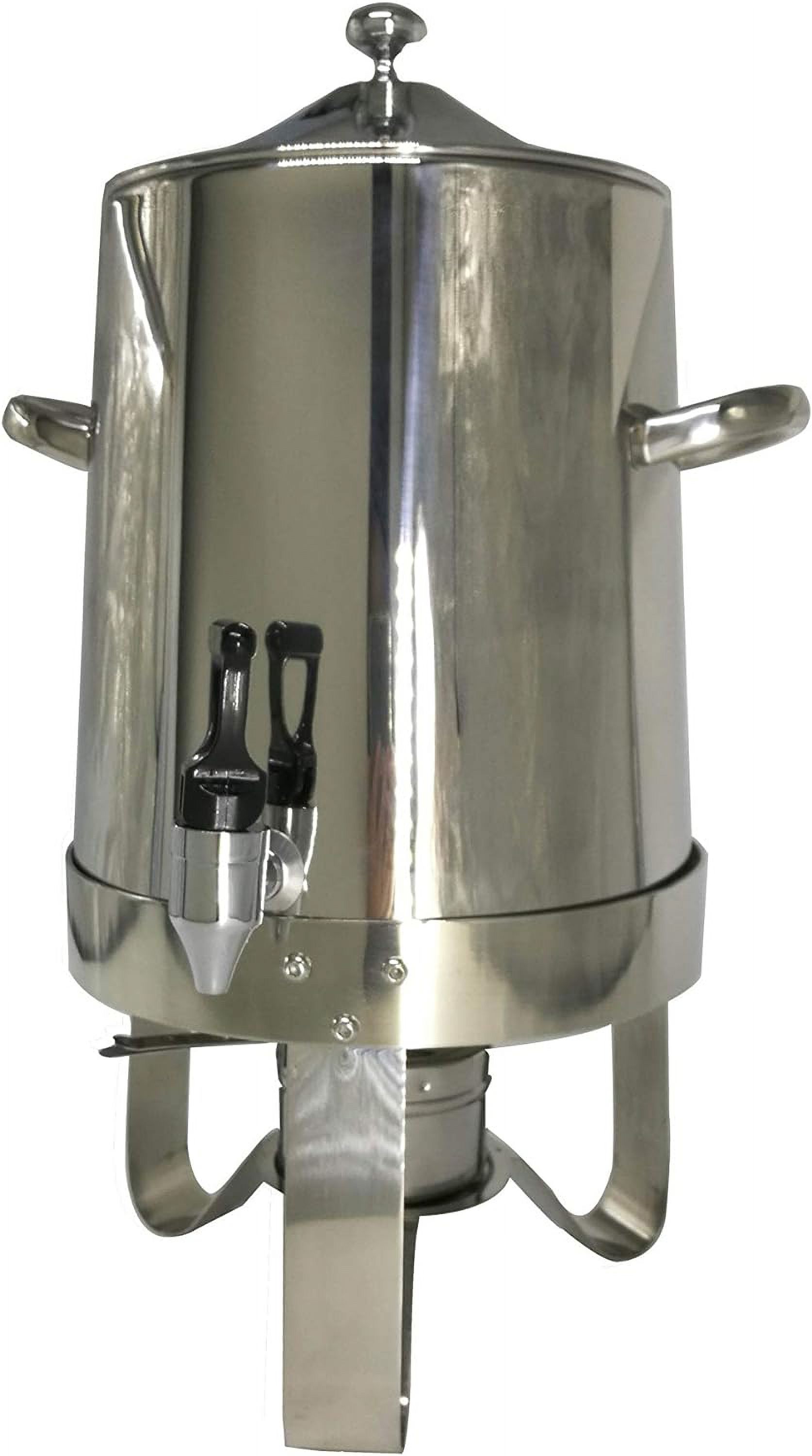 10 Liters Hot Beverage Dispenser, Coffee Urn, Large Stainless Steel Cider Drink Dispenser With Mini Burner Stove To Keep Warm Container 13037-NEW