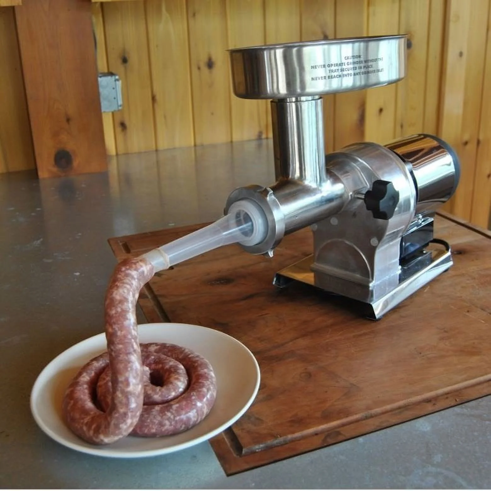 Weston Butcher Series Commercial Grade #12 Electric Meat Grinder, 0.75 HP, 09-1201-W