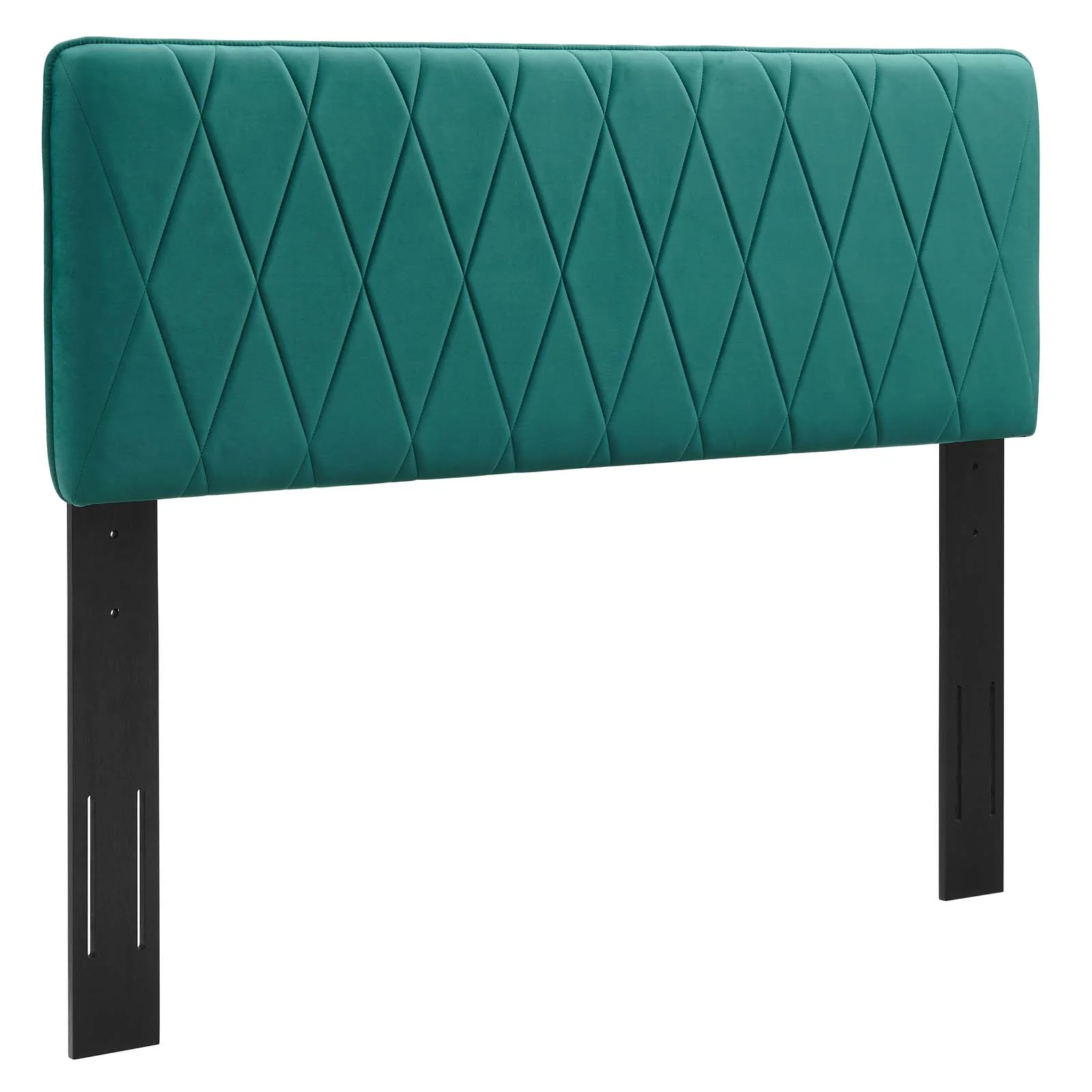 Modway Leila Performance Velvet Twin Headboard in Teal