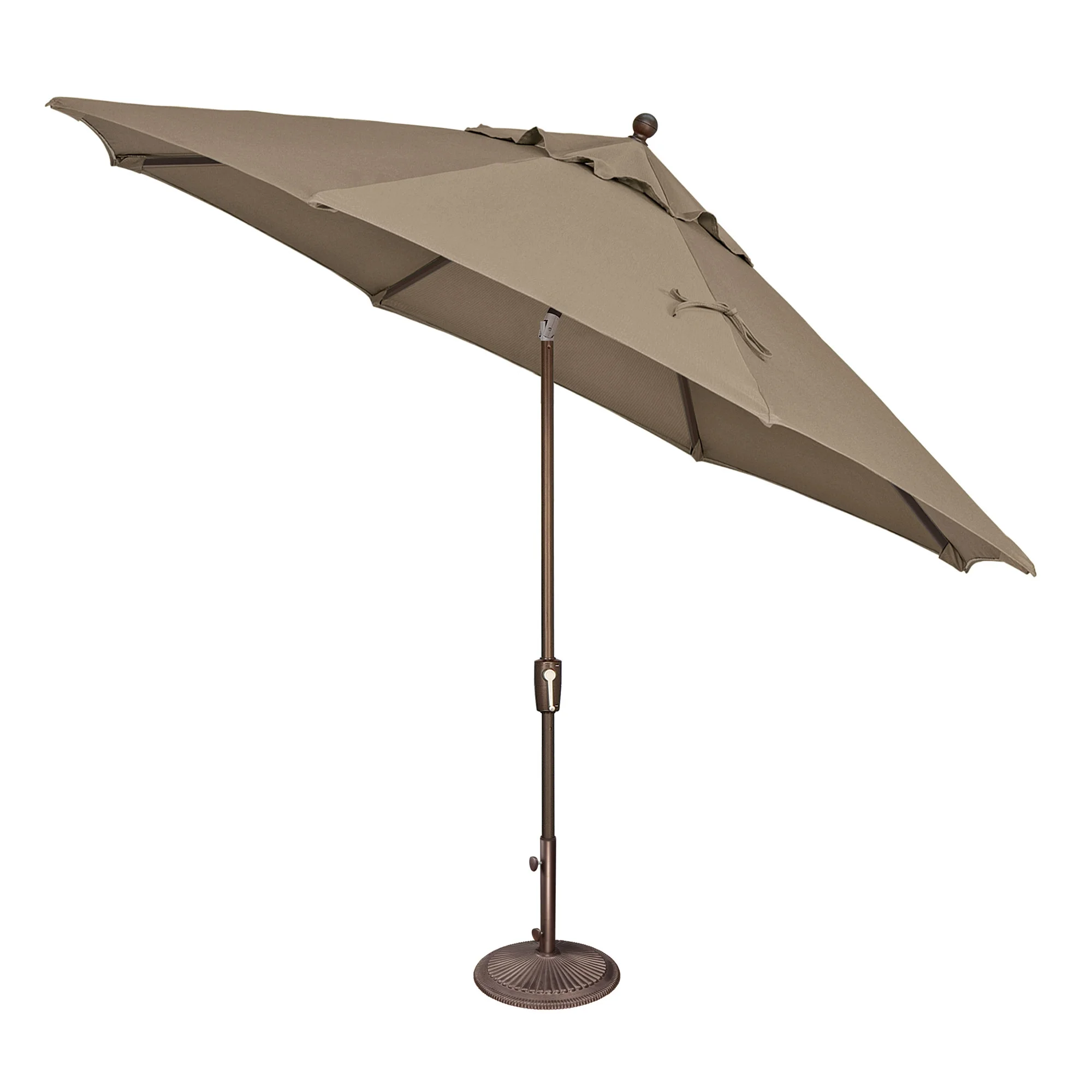 Simply Shade Catalina Octagon Push Button Tilt Umbrella in Bronze/Taupe