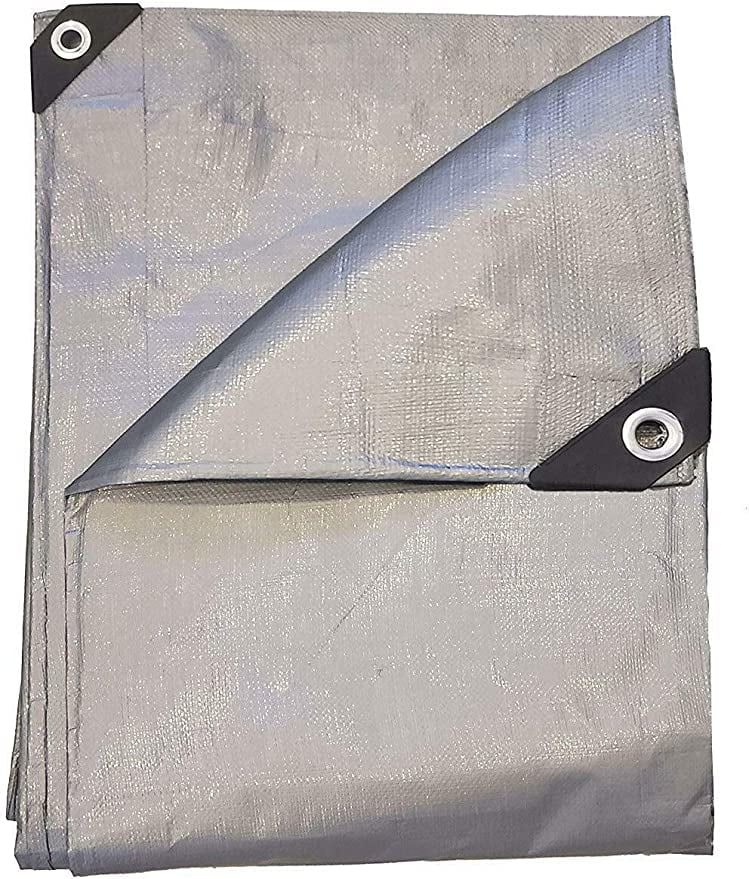 HD Extra Thick (14 Mil) 3-Layer Silver Tarp (20'X20')