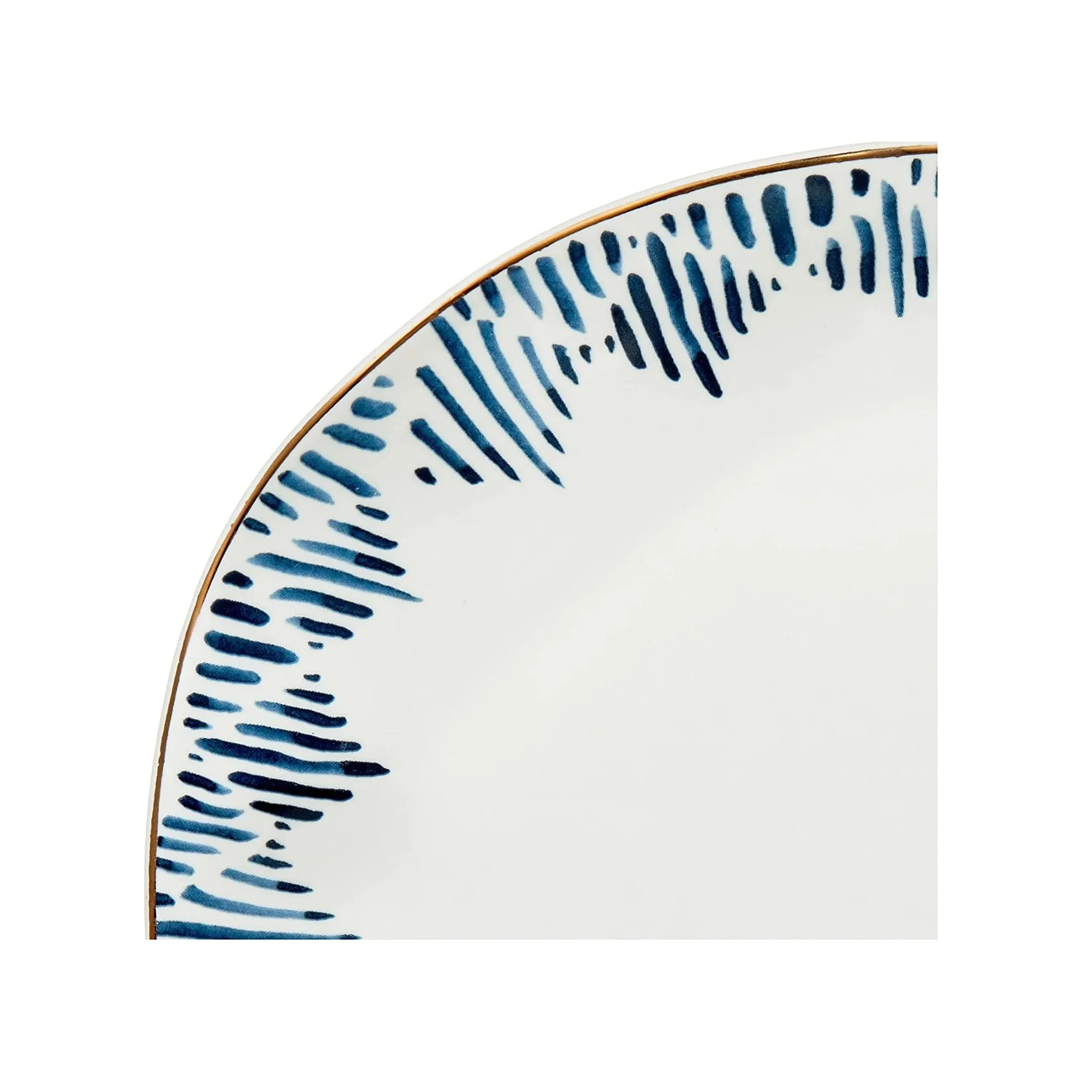 Lenox Blue Bay Dinner Plate Set, 4-Piece, Gold Accents