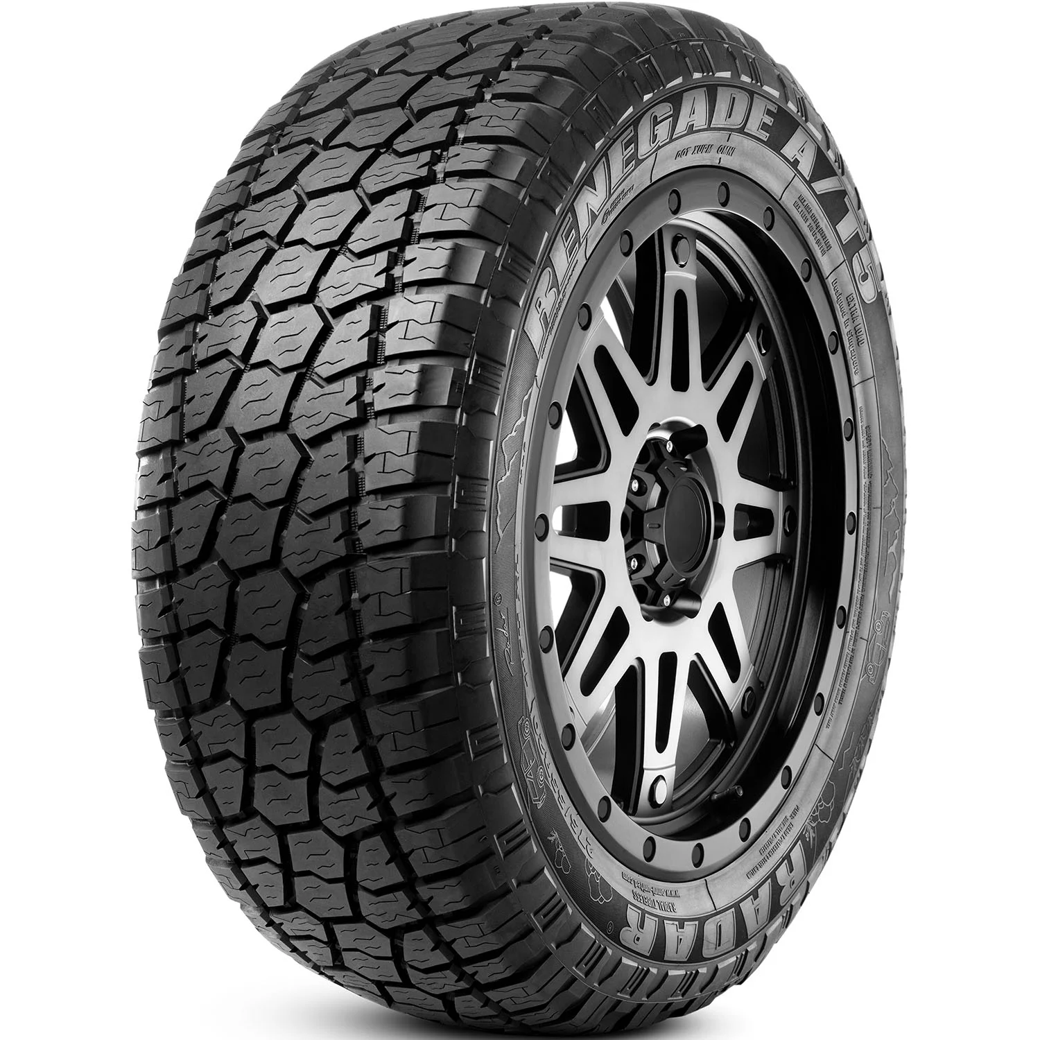 Set of 4 Radar Renegade A/T5 255/70R16 111H Tires
