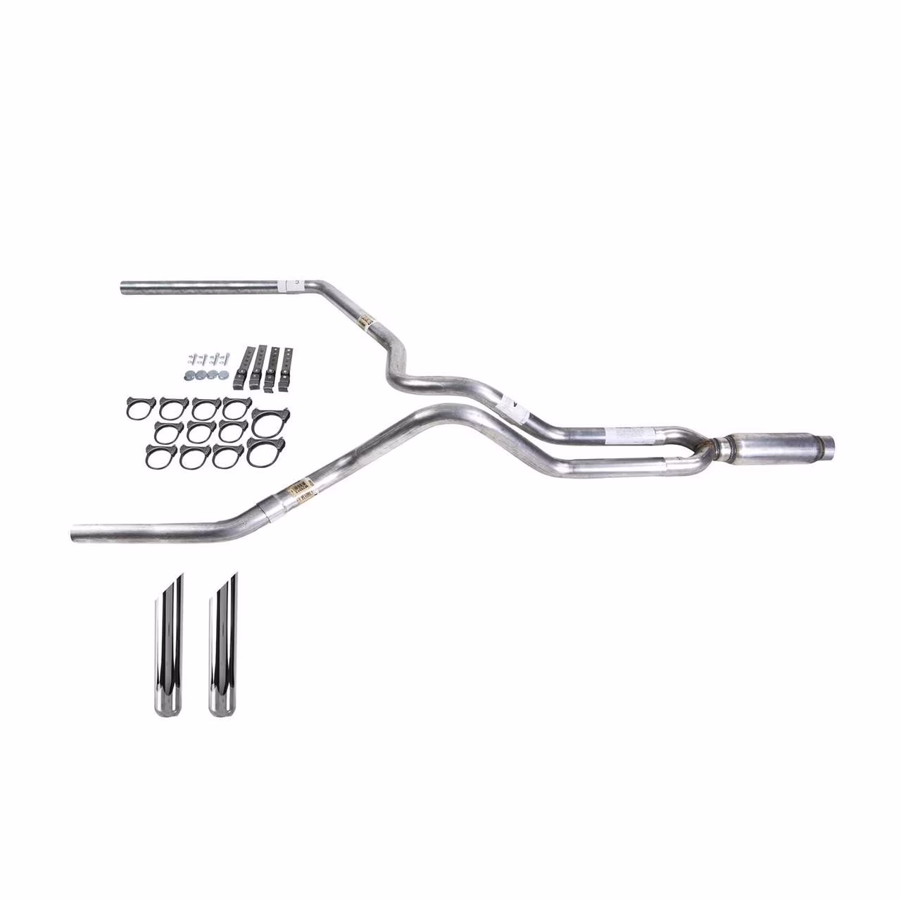 F150 05-06 dual exhaust 2.5 MA pipe Glass Pack muffler SW Tip