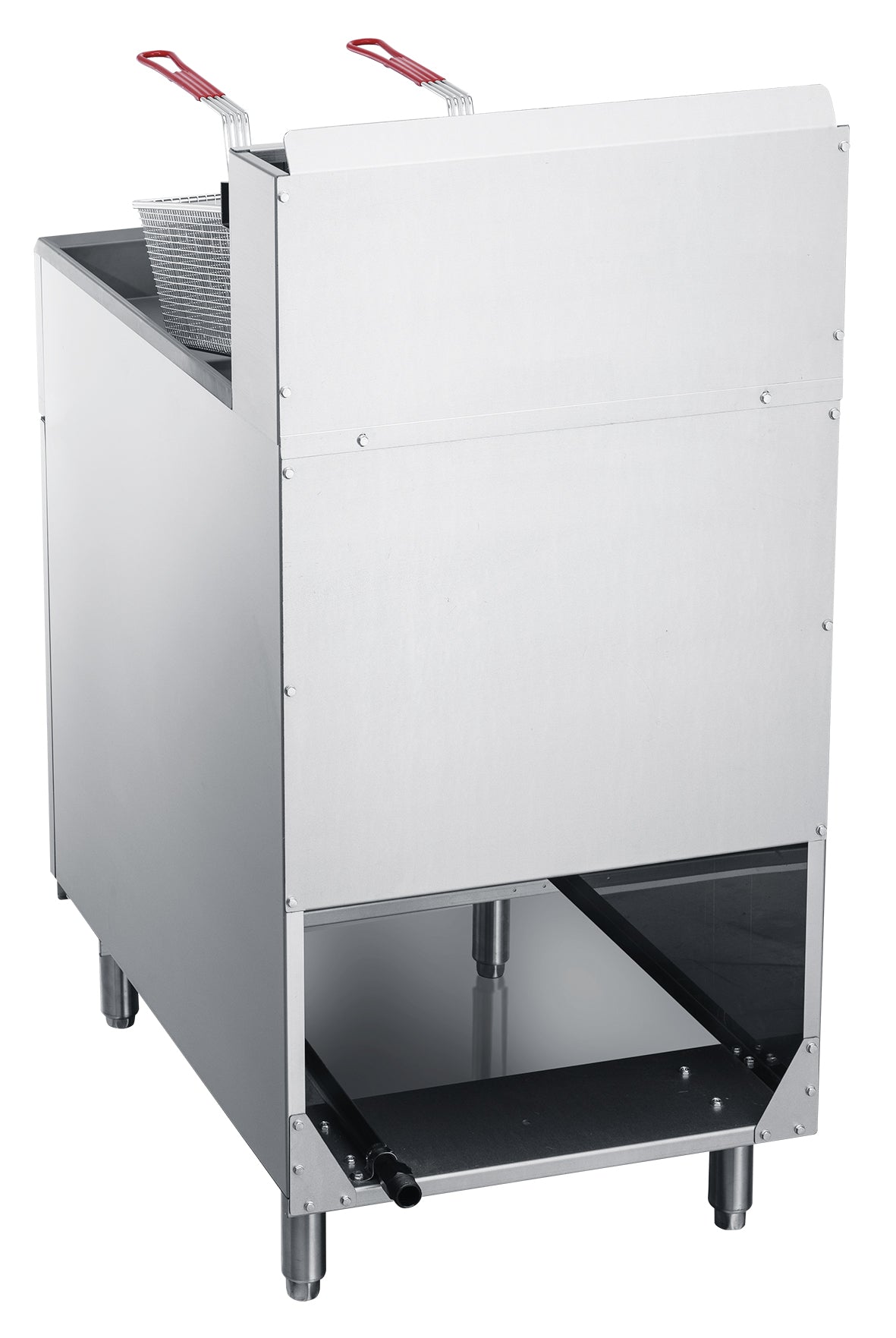 70 lbs Fryer Natural Gas Commercial Deep Fryer, 150,000 BTU  DualTank Stainless Steel, 5 Tube Burner