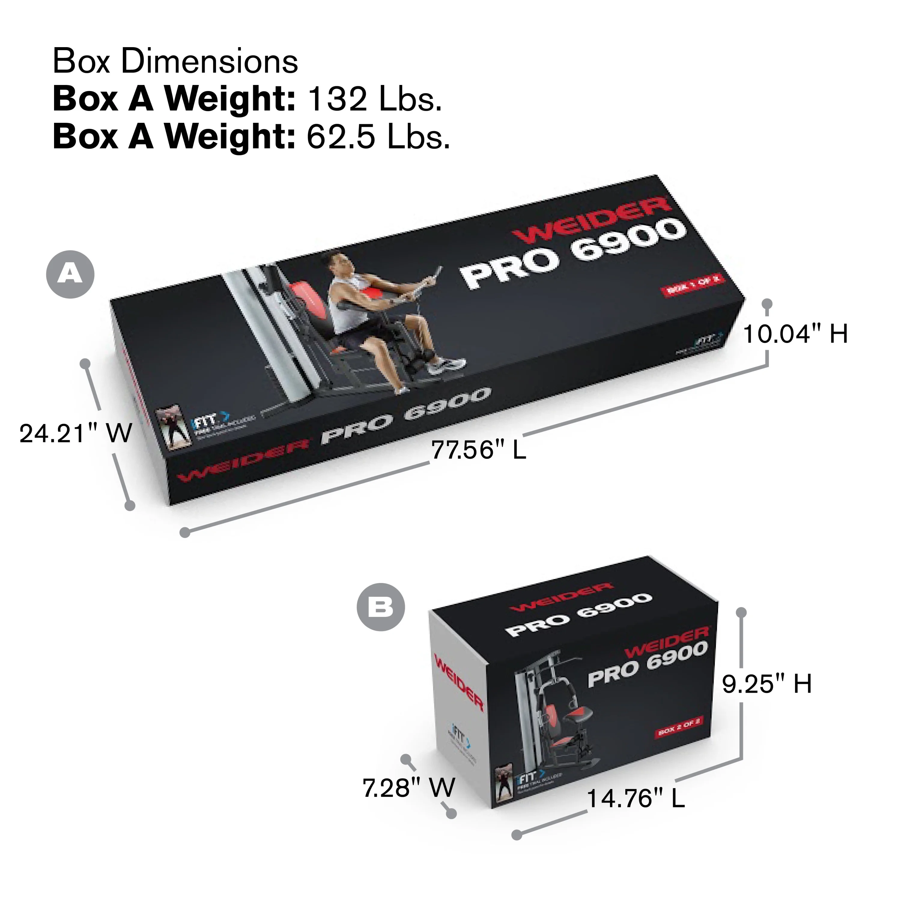 Weider Pro 6900 Home Gym System with 125 Lb. Weight Stack