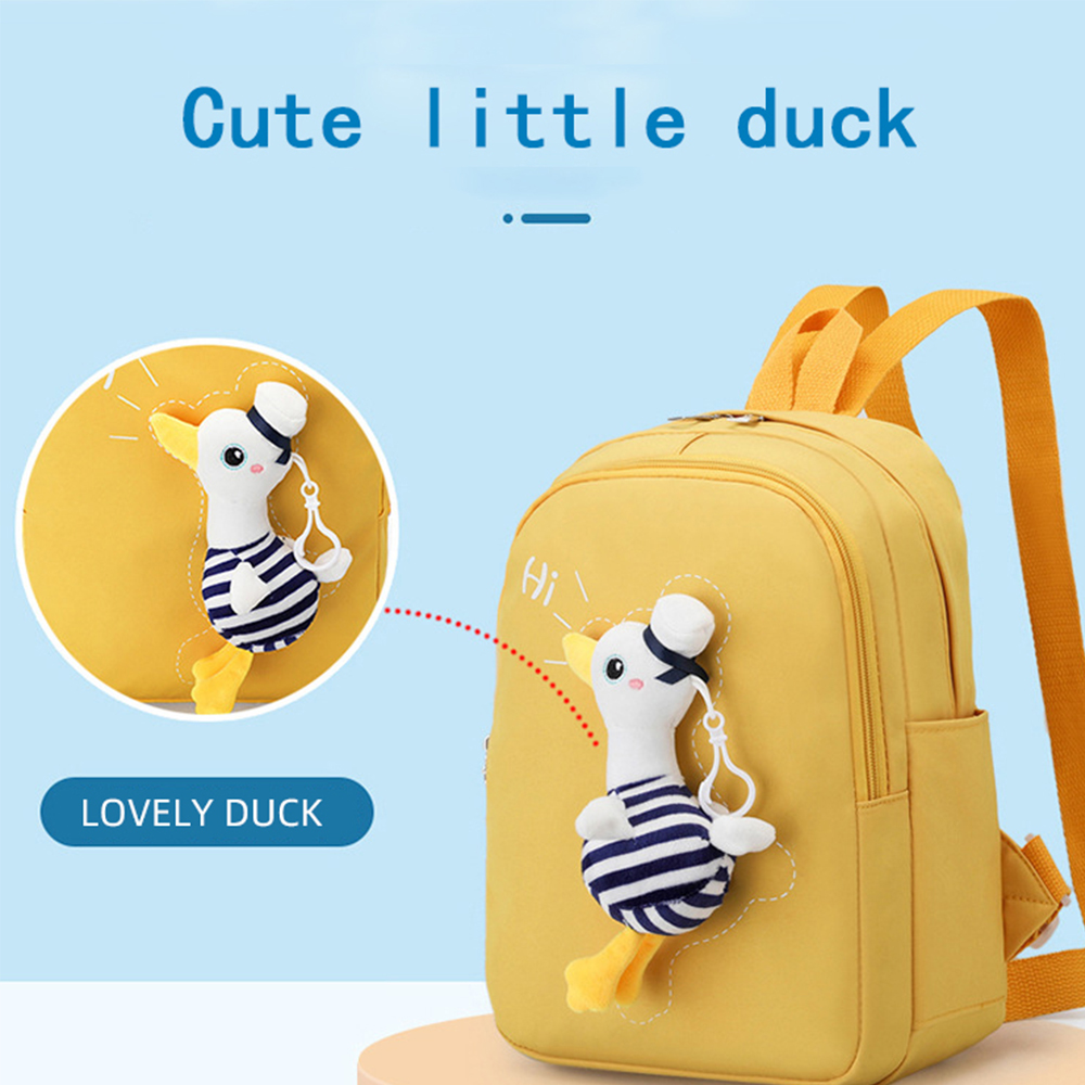 VATENIC Cute Duck Kids Toddler Preschool Kindergarten Backpack for Girls, Kids Travel Lunch Bags for 2 3 4 5 6 Years Old,Yellow