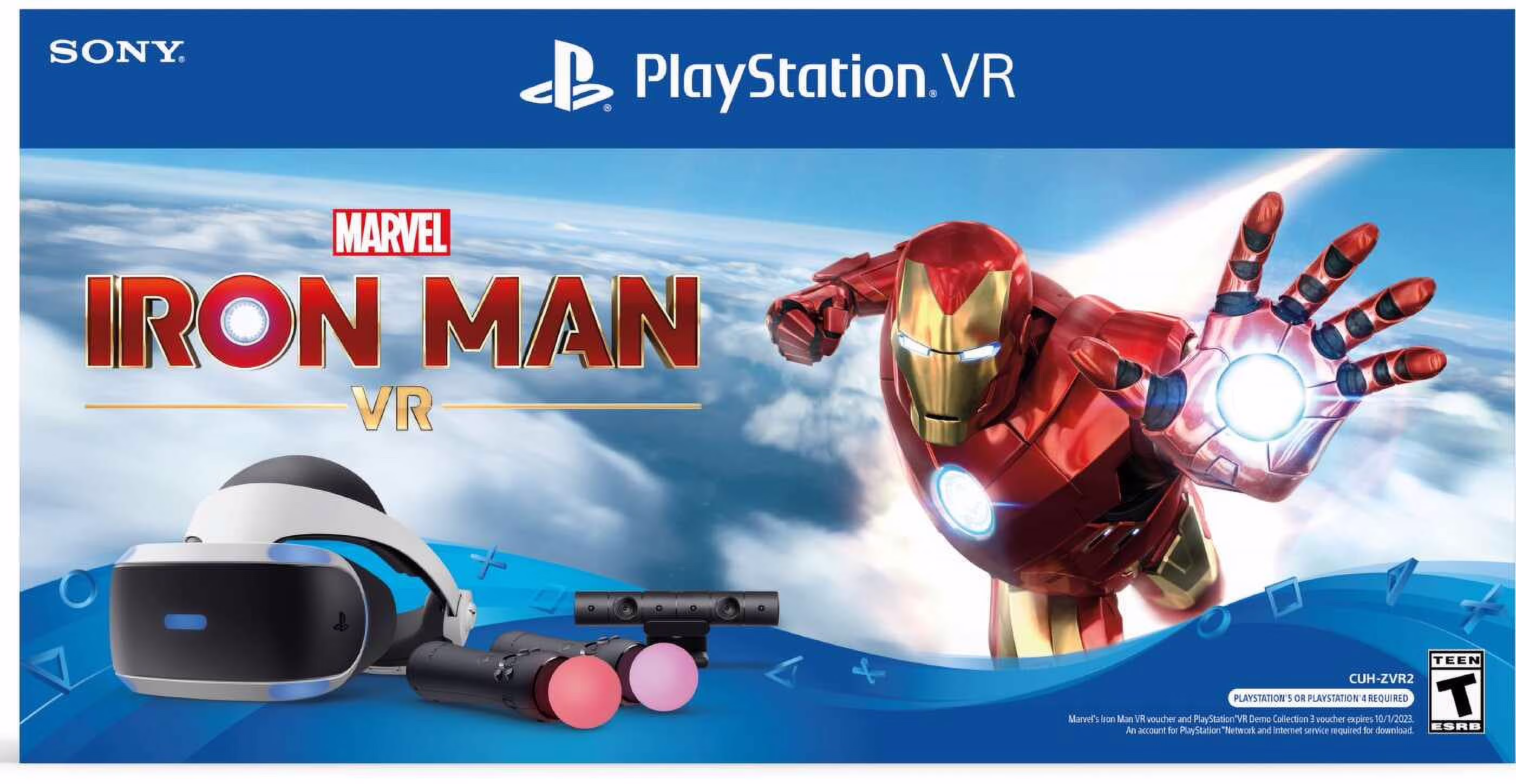 Playstation VR Headset with Marvel's Iron Man VR Mega Bundle